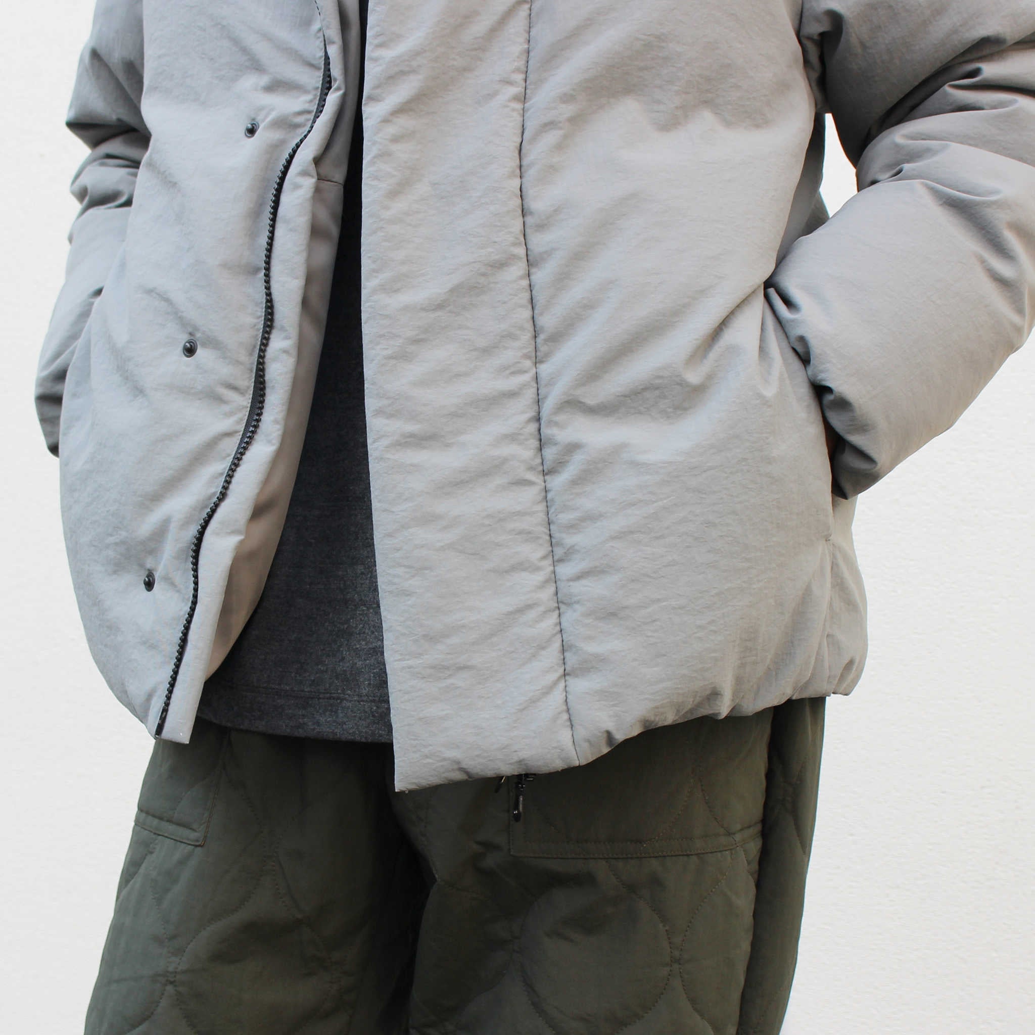 LAMOND ラモンド / LIGHT SHELL DOWN PARKA ライトシェルダウンパーカー (SAGE GRAY セージグレー)