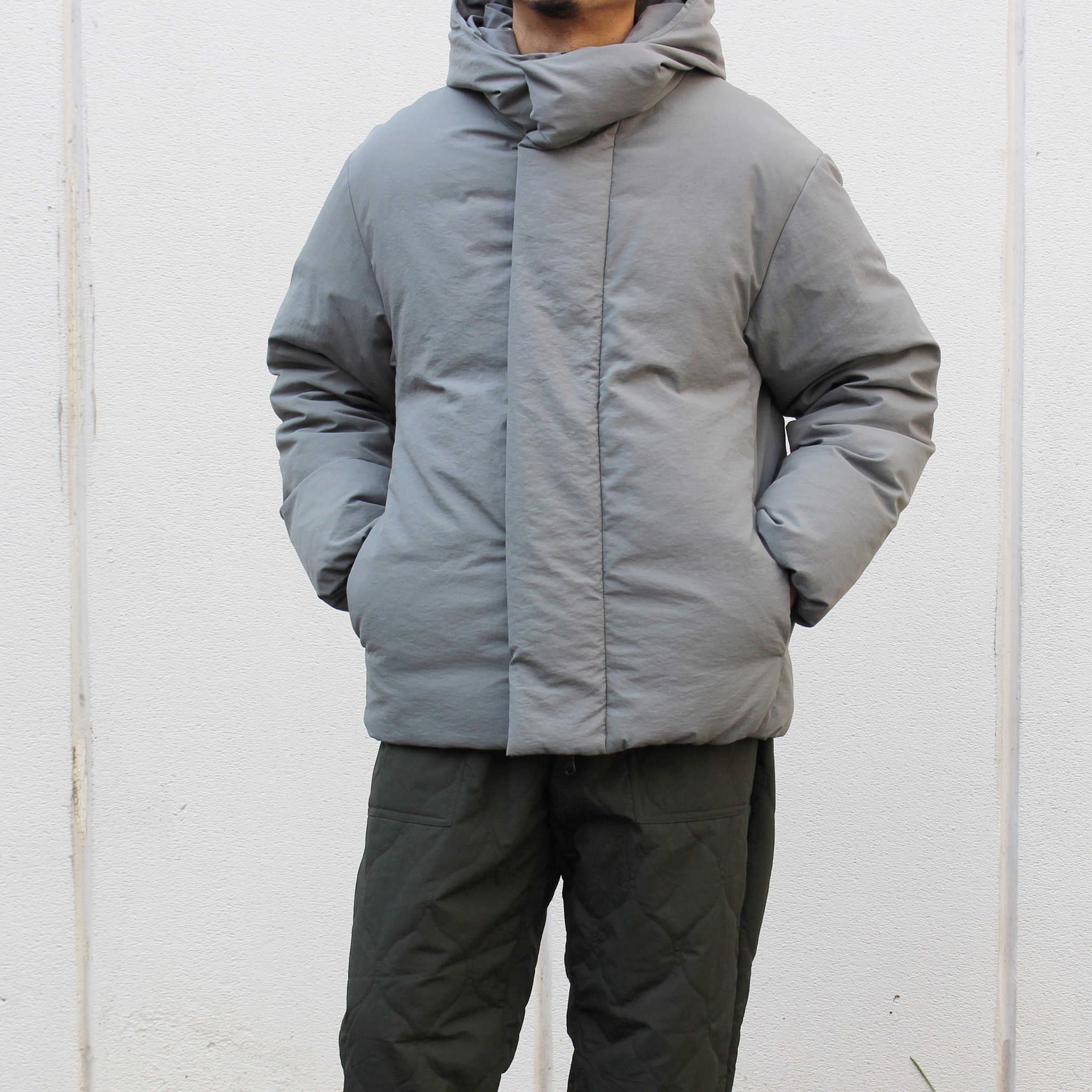 LAMOND ラモンド / LIGHT SHELL DOWN PARKA ライトシェルダウンパーカー (SAGE GRAY セージグレー)