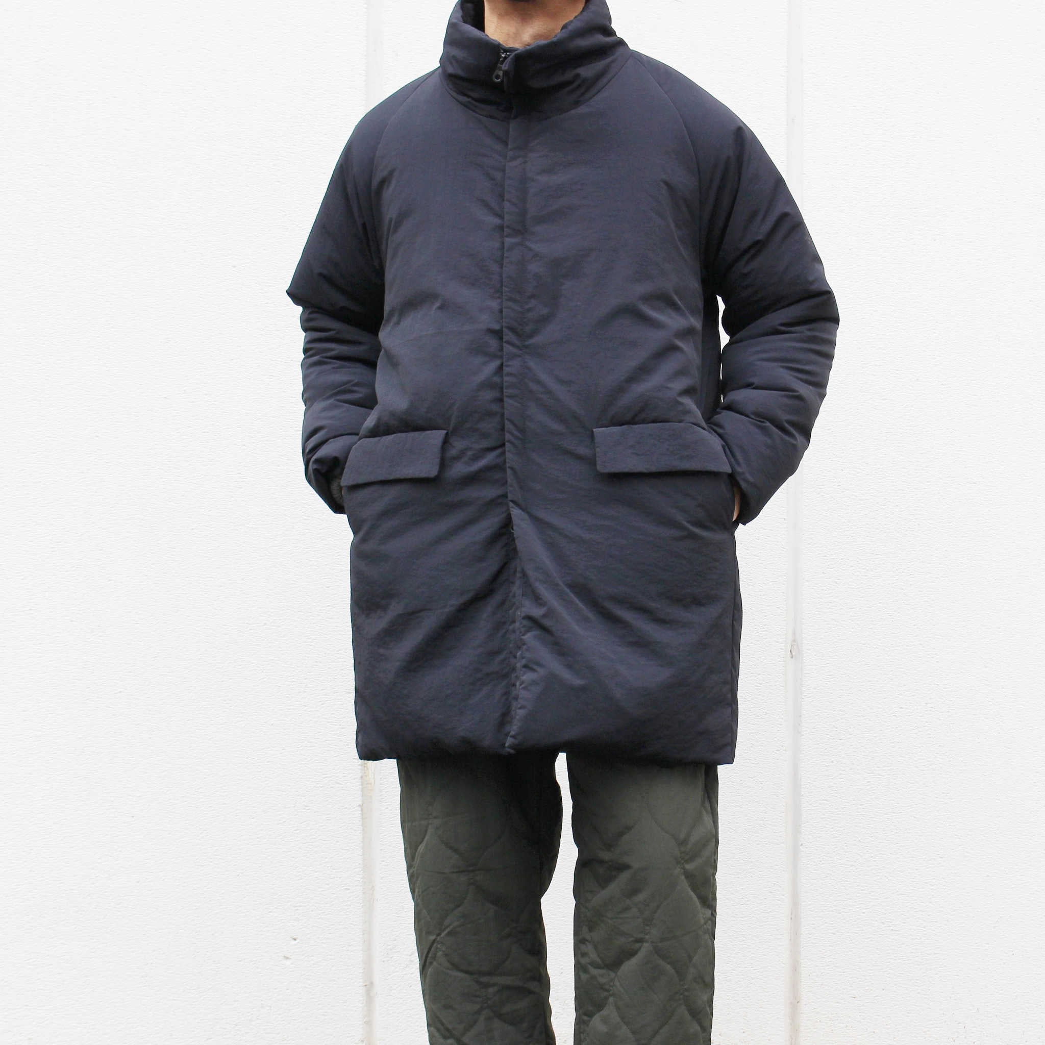 LAMOND ラモンド / LIGHT SHELL STAND DOWN COAT ライトシェルダウンコート (BLACK ブラック)