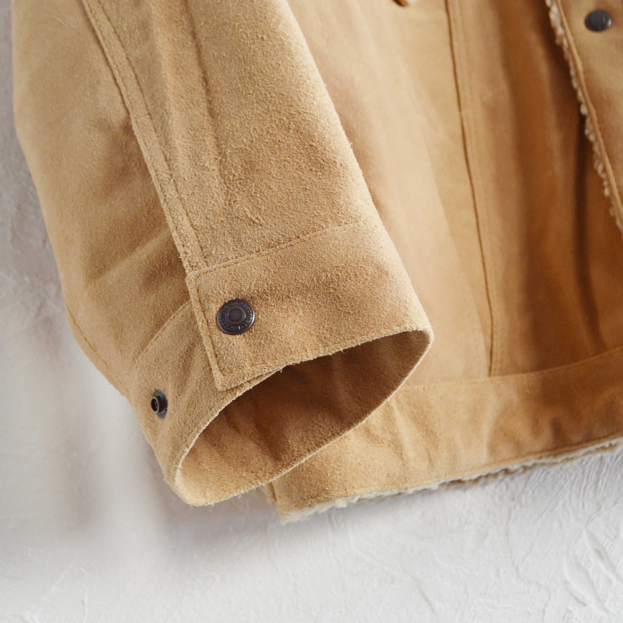 IMPRESTORE インプレストア / Cow Suede Tracker Jacket カウスウェードトラッカージャケット (BEIGE ベージュ)