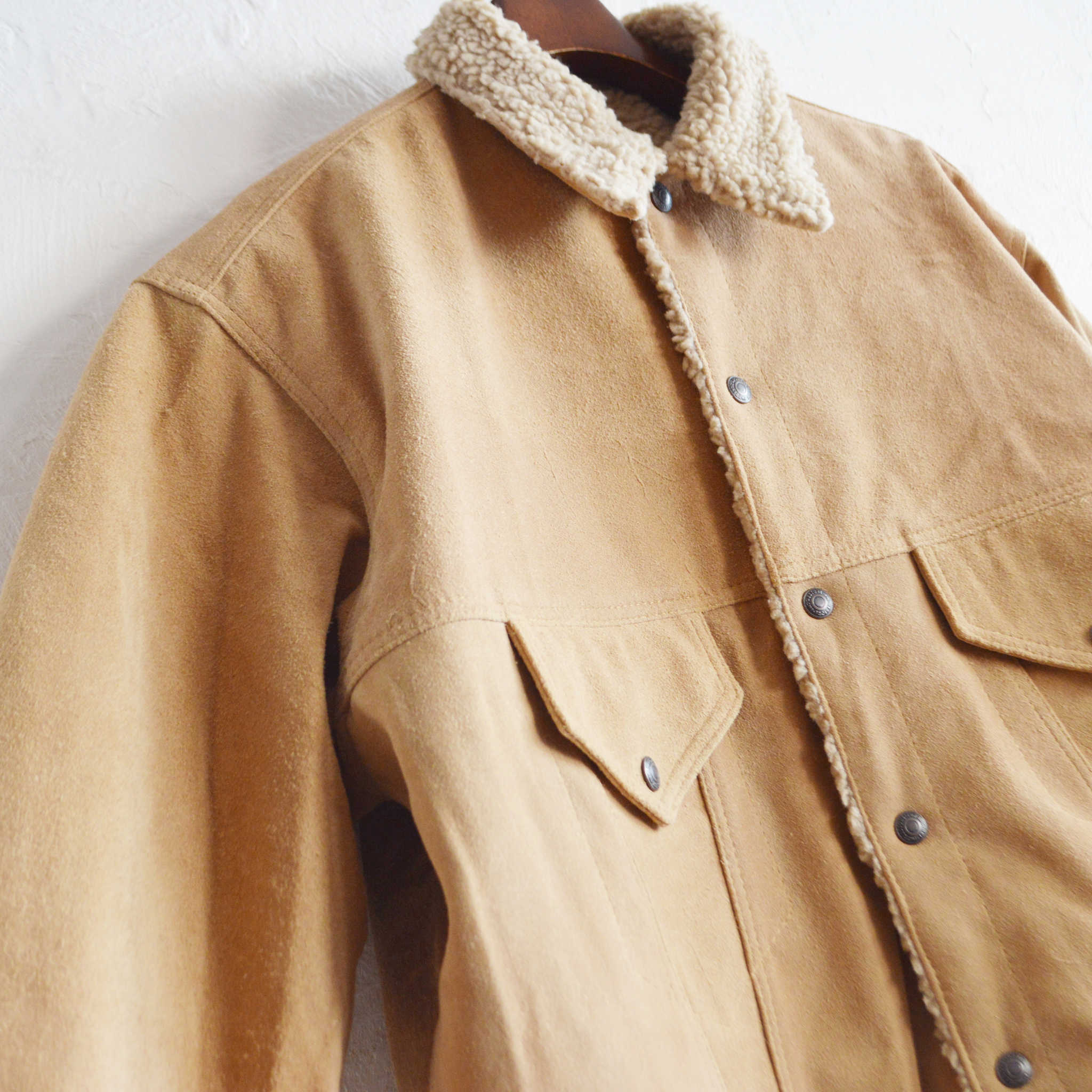 IMPRESTORE インプレストア / Cow Suede Tracker Jacket カウスウェードトラッカージャケット (BEIGE ベージュ)