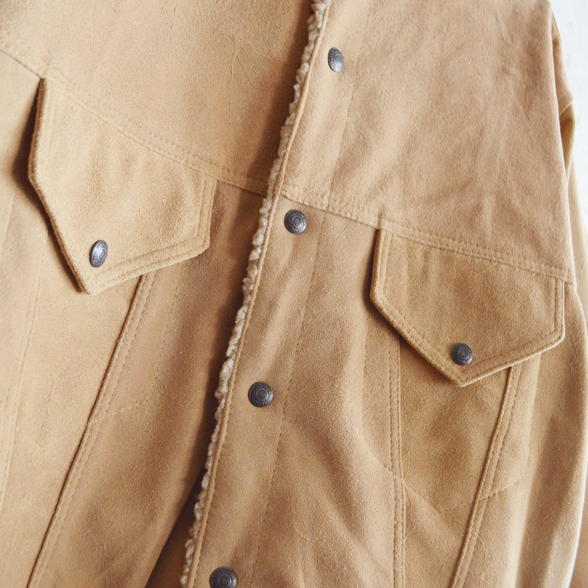 IMPRESTORE インプレストア / Cow Suede Tracker Jacket カウスウェードトラッカージャケット (BEIGE ベージュ)