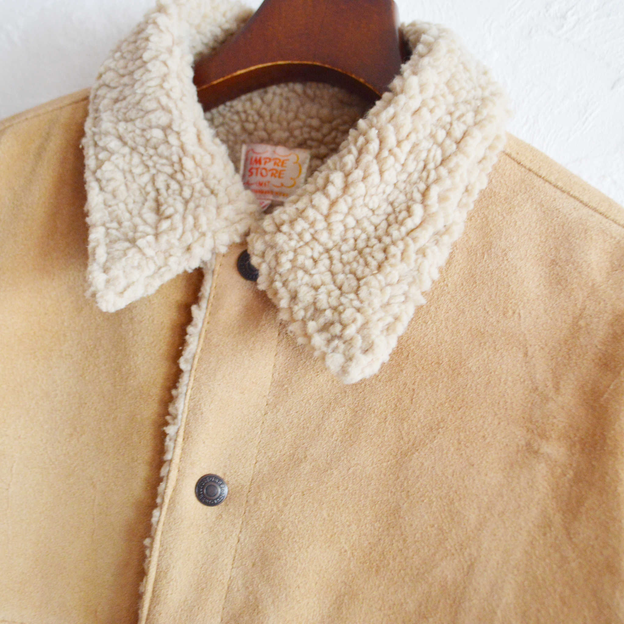 IMPRESTORE インプレストア / Cow Suede Tracker Jacket カウスウェードトラッカージャケット (BEIGE ベージュ)