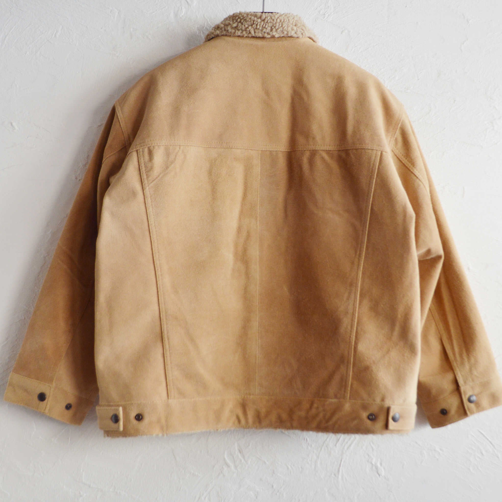 IMPRESTORE インプレストア / Cow Suede Tracker Jacket カウスウェードトラッカージャケット (BEIGE ベージュ)