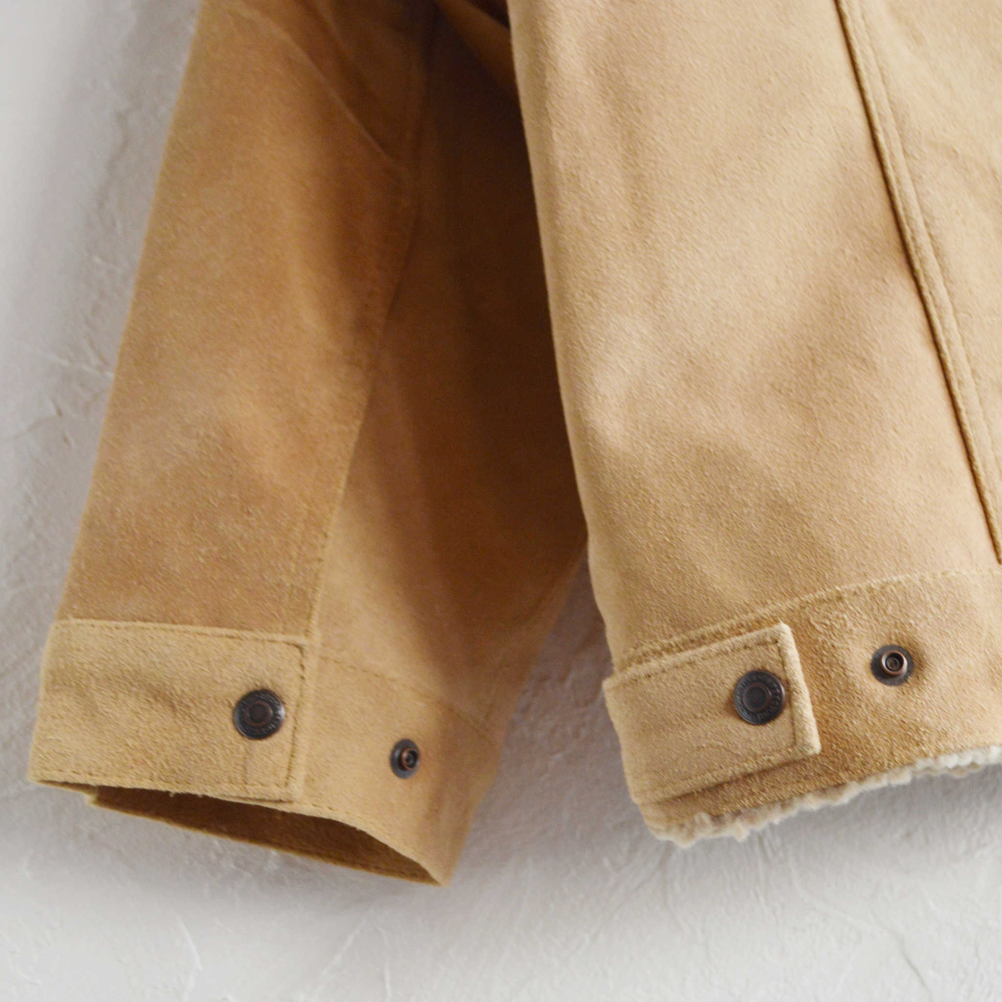 IMPRESTORE インプレストア / Cow Suede Tracker Jacket カウスウェードトラッカージャケット (BEIGE ベージュ)