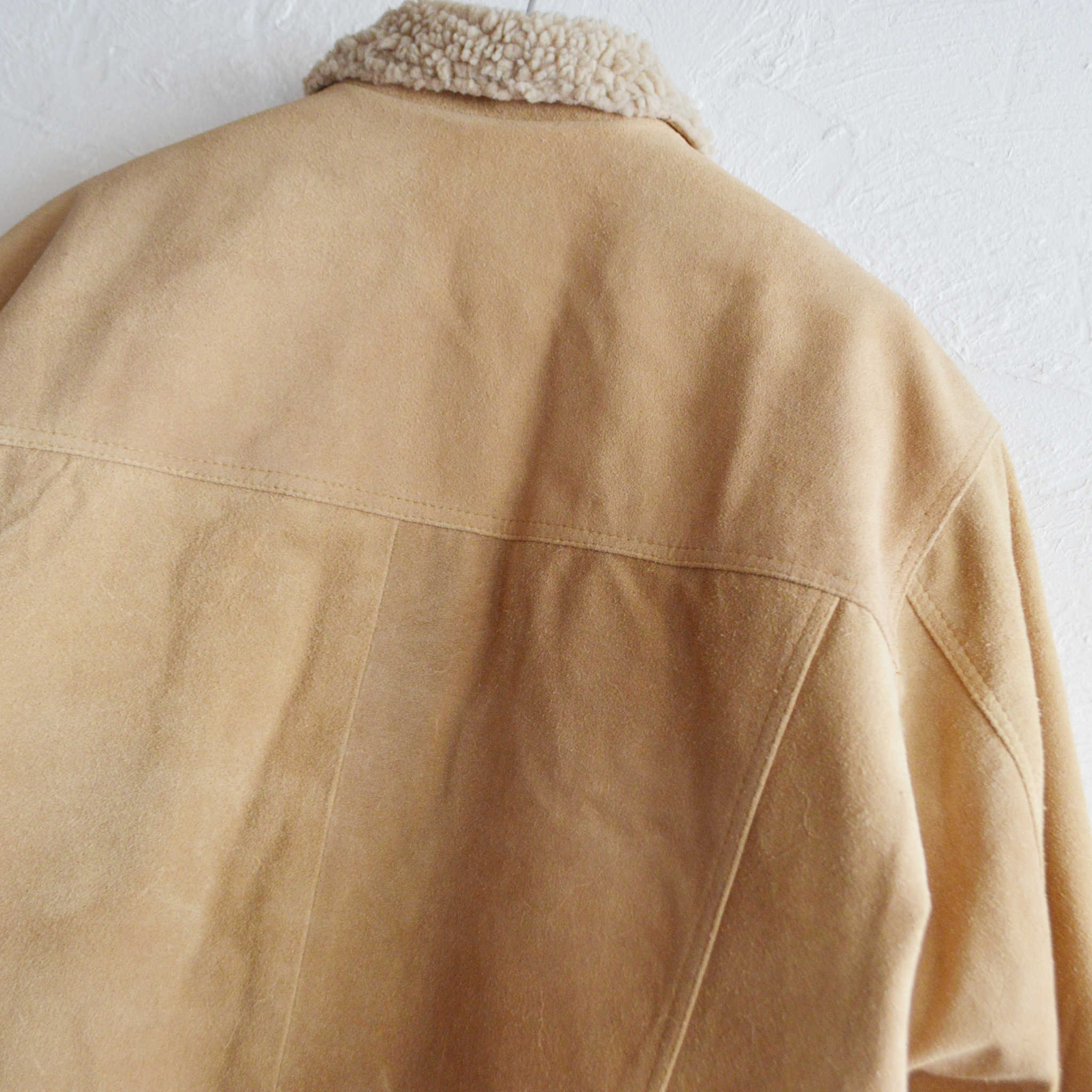 IMPRESTORE インプレストア / Cow Suede Tracker Jacket カウスウェードトラッカージャケット (BEIGE ベージュ)