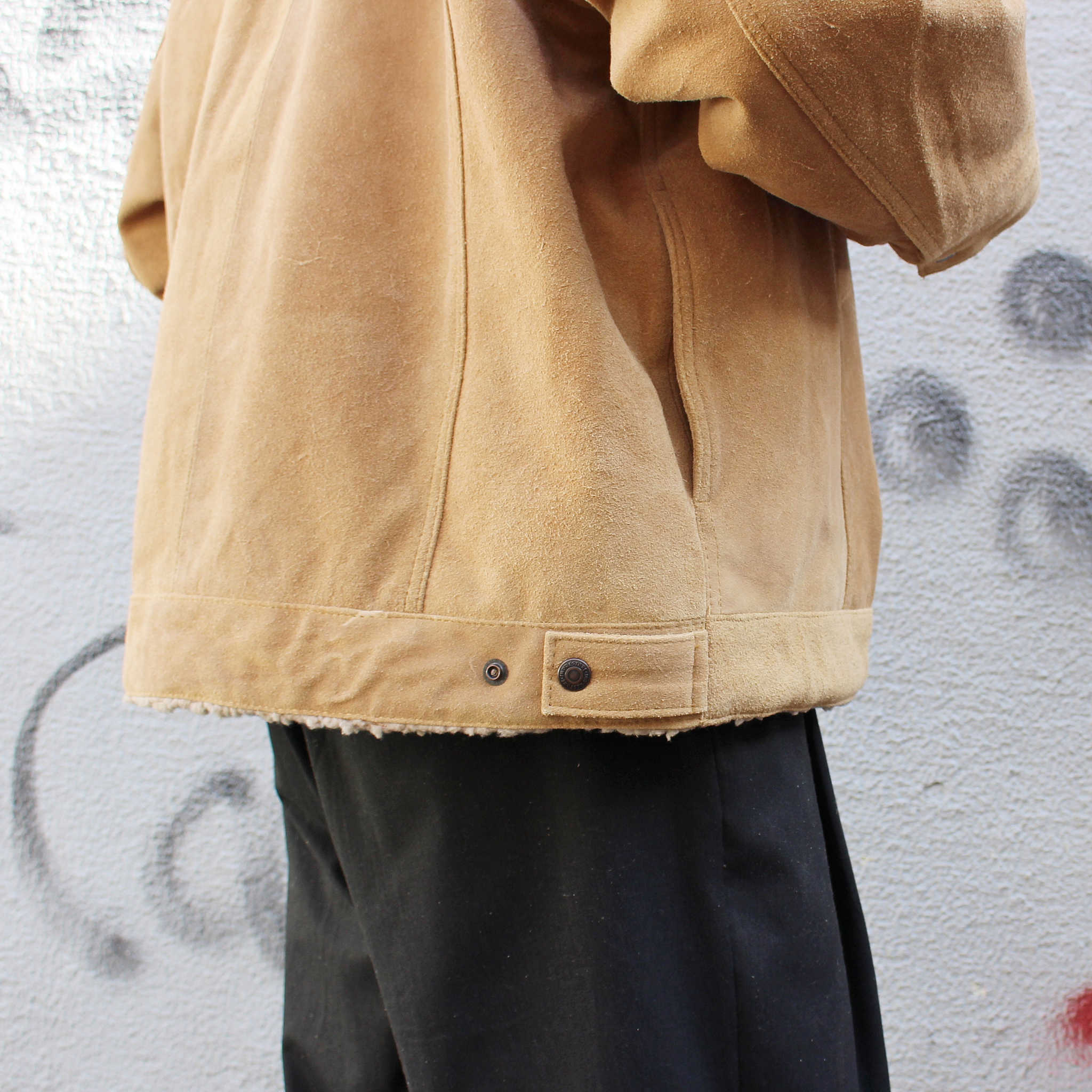 IMPRESTORE インプレストア / Cow Suede Tracker Jacket カウスウェードトラッカージャケット (BEIGE ベージュ)