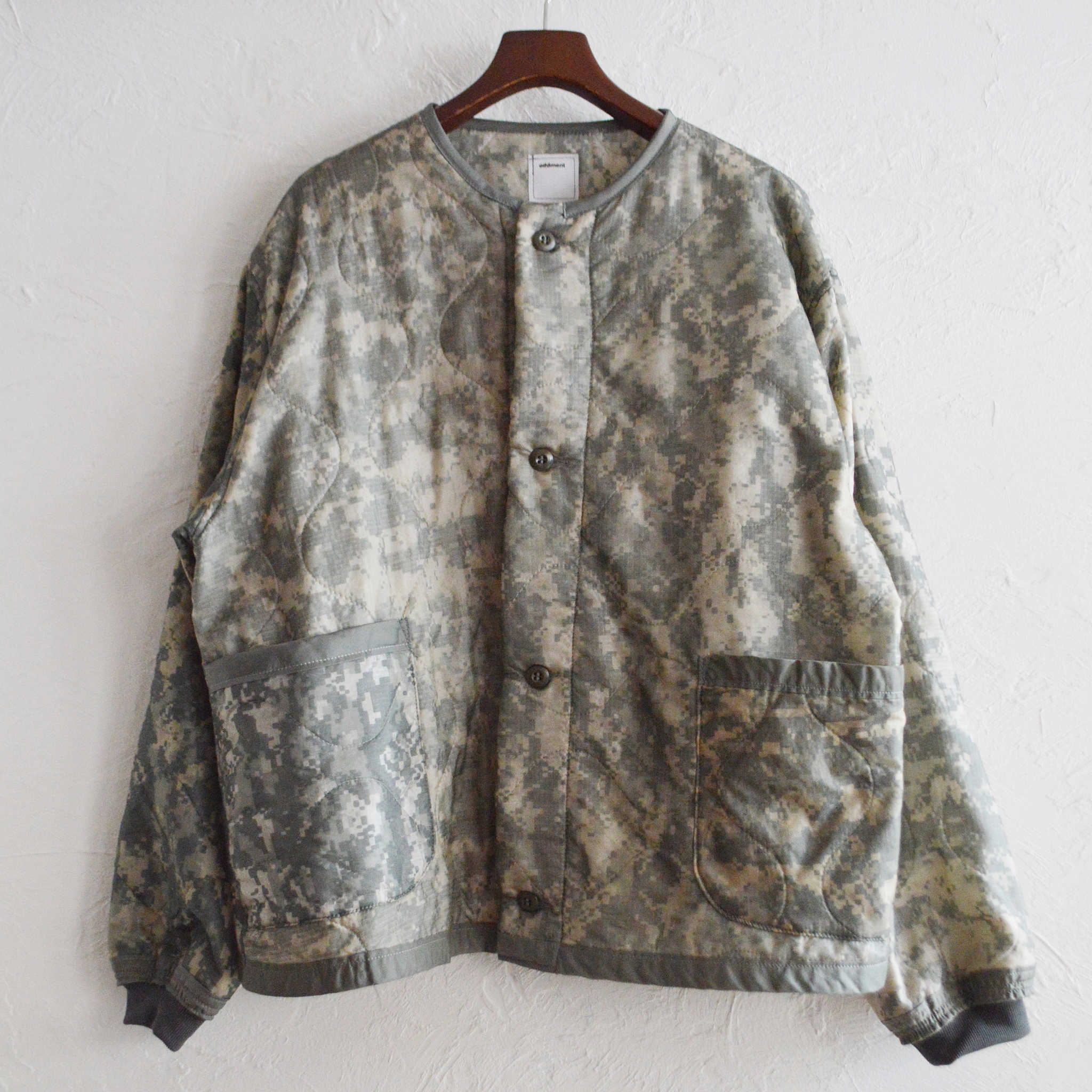 oddment オッドメント / QUILTING SHORT JACKET キルティングショートジャケト (ACU CAMO エーシーユーカモ)