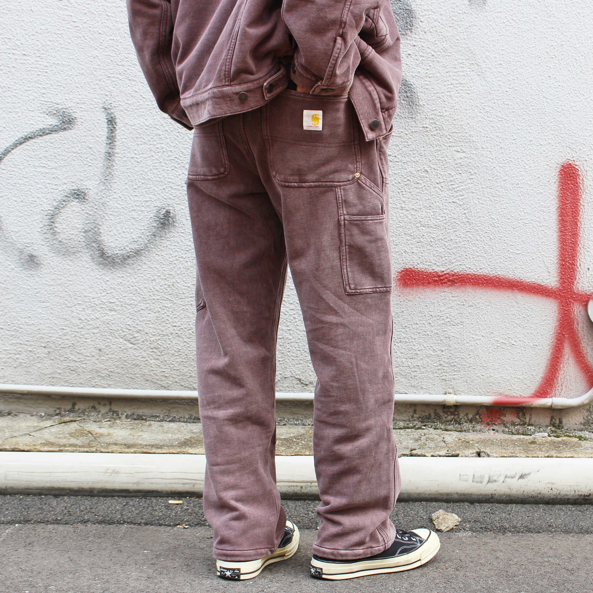 IMPRESTORE インプレストア / Huey | Double Knee Pants ダブルニーパンツ (FADE BROWN フェードブラウン)