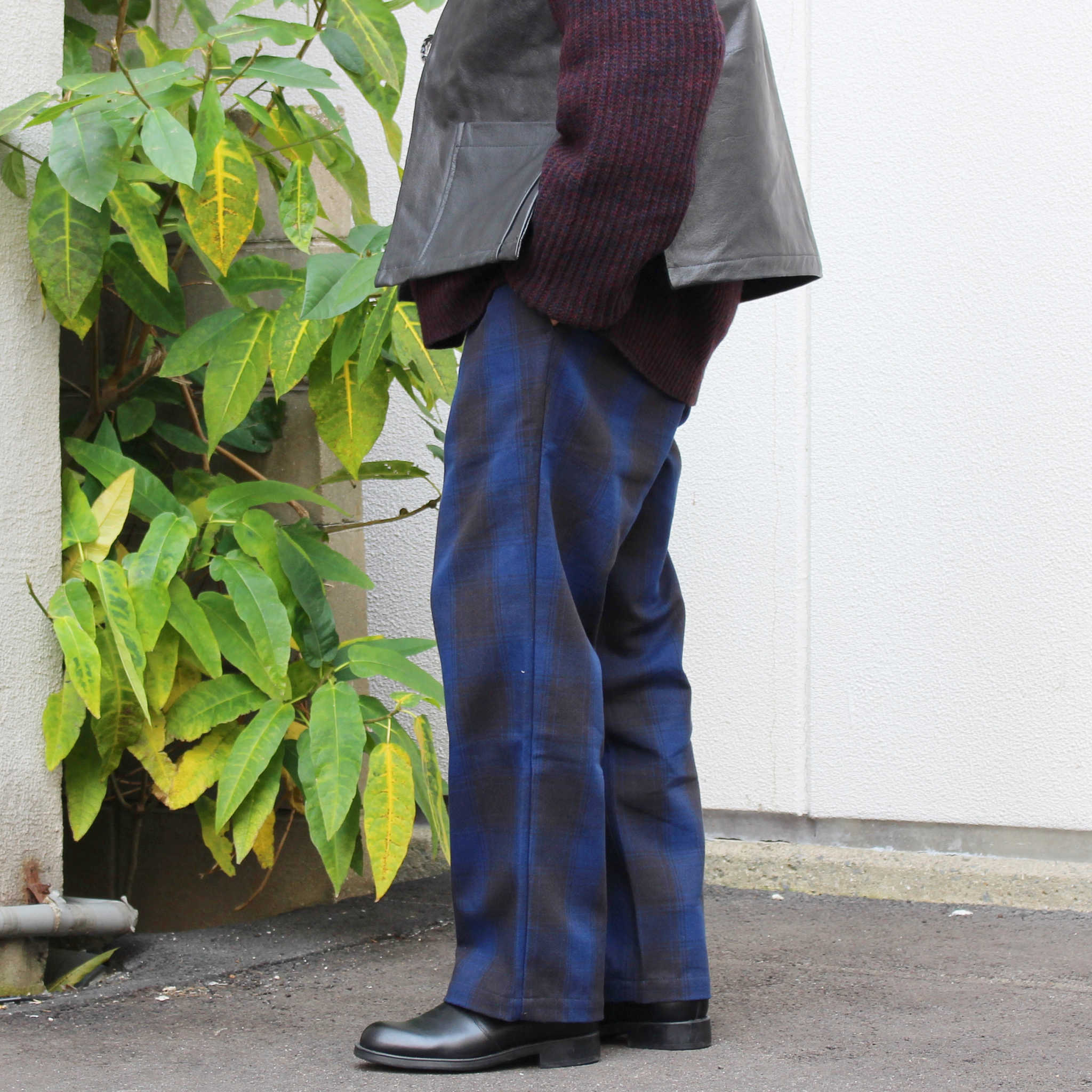 Nasngwam. ナスングワム / LUMBER TUCK PANTS ランバータックパンツ (NAVY ネイビー)