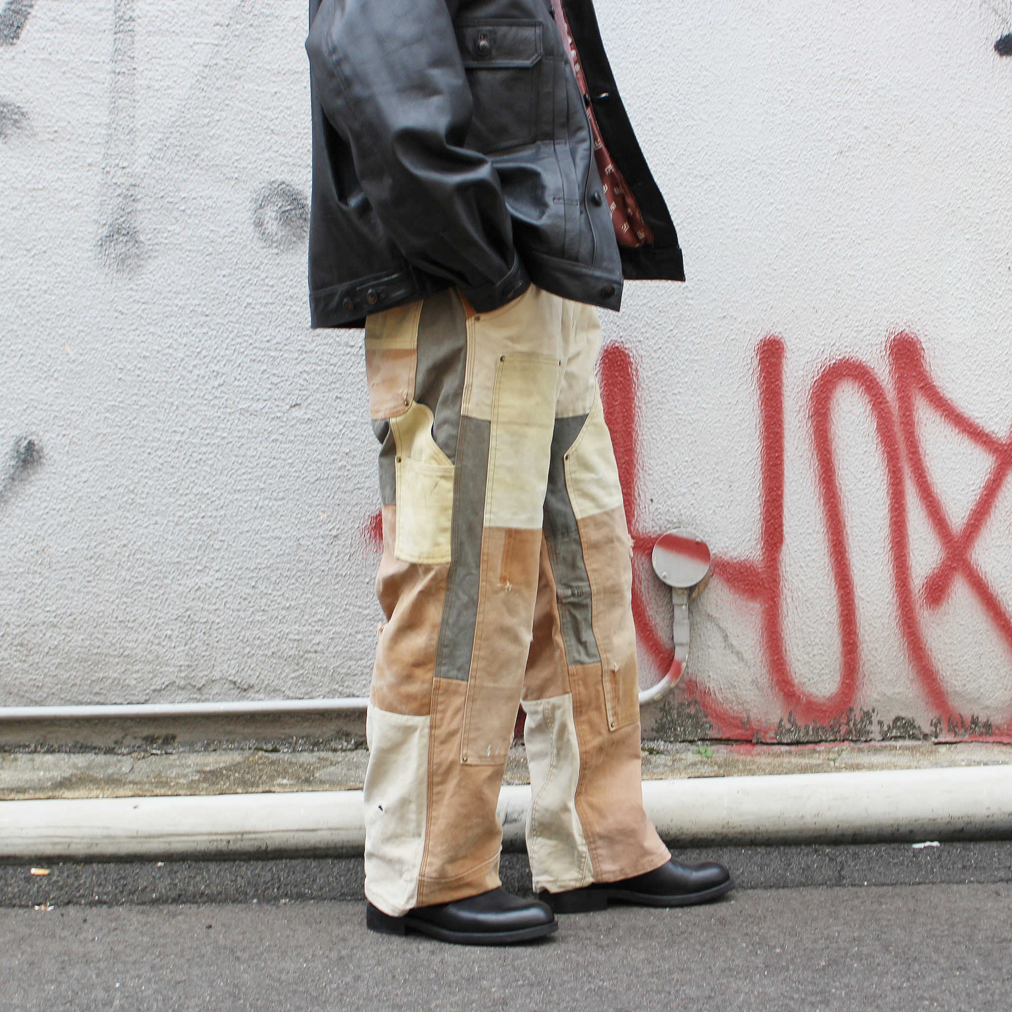 Nasngwam. ナスングワム / DOUBLE KNEE PANTS ダブルニーパンツ Lsize (BROWN ブラウン)