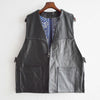 Nasngwam. ナスングワム / PUEBLO LEATHER VEST プエブロベスト Msize (BLACK ブラック)