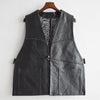 Nasngwam. ナスングワム / PUEBLO LEATHER VEST プエブロベスト Msize (BLACK ブラック)