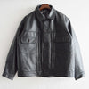 Nasngwam. ナスングワム / ATAVISM LEATHER JACKET アタビズムジャケット Msize  (BLACK ブラック)