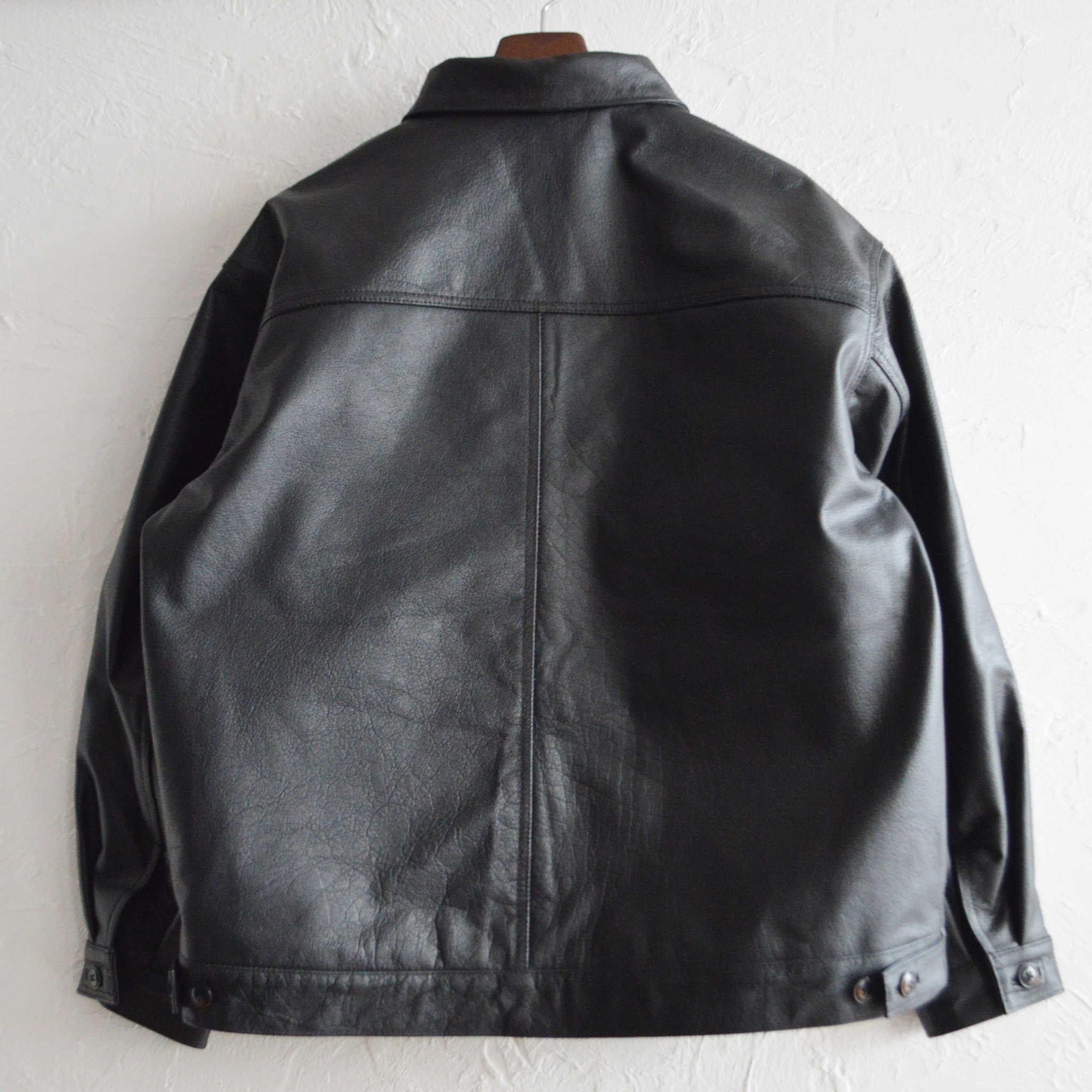 Nasngwam. ナスングワム / ATAVISM LEATHER JACKET アタビズムジャケット Lsize  (BLACK ブラック)