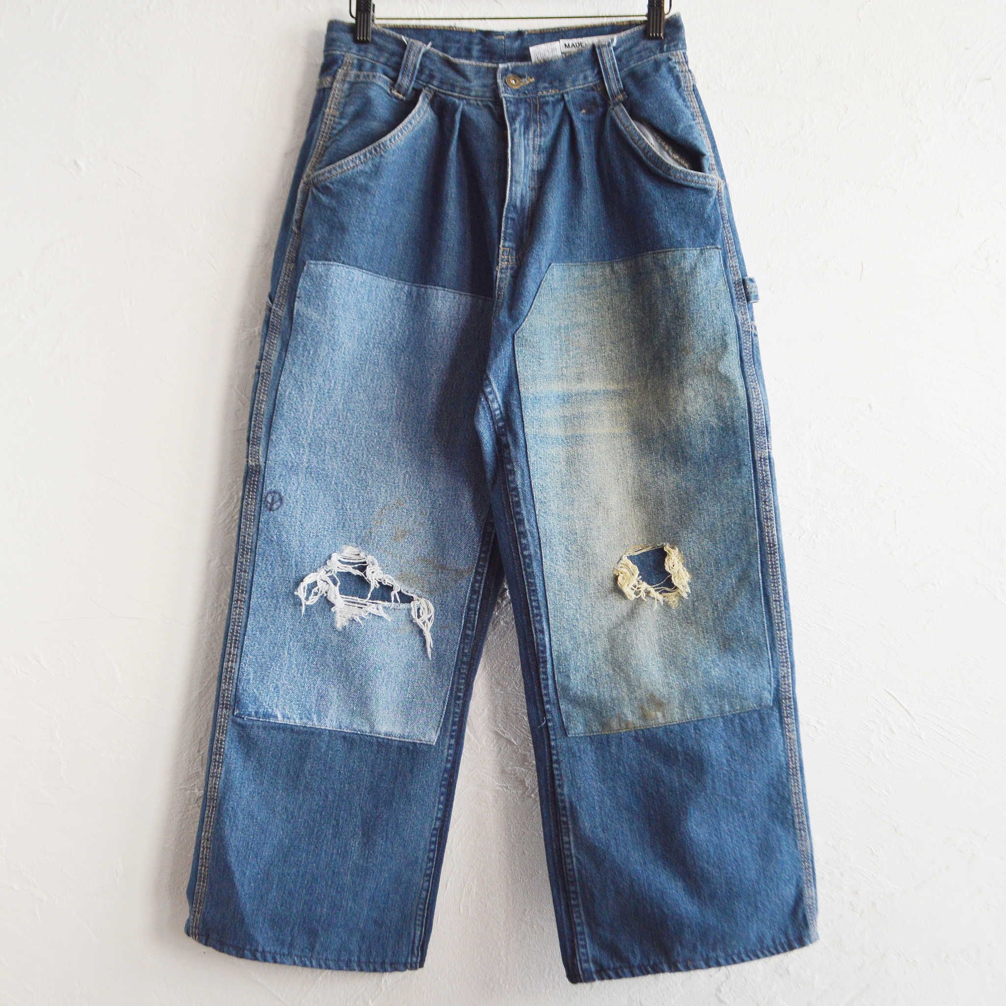 SUNNY SIDE UP サニーサイドアップ / RE PAINTER PANTS リメイクペインターパンツ (BLUE ブルー)