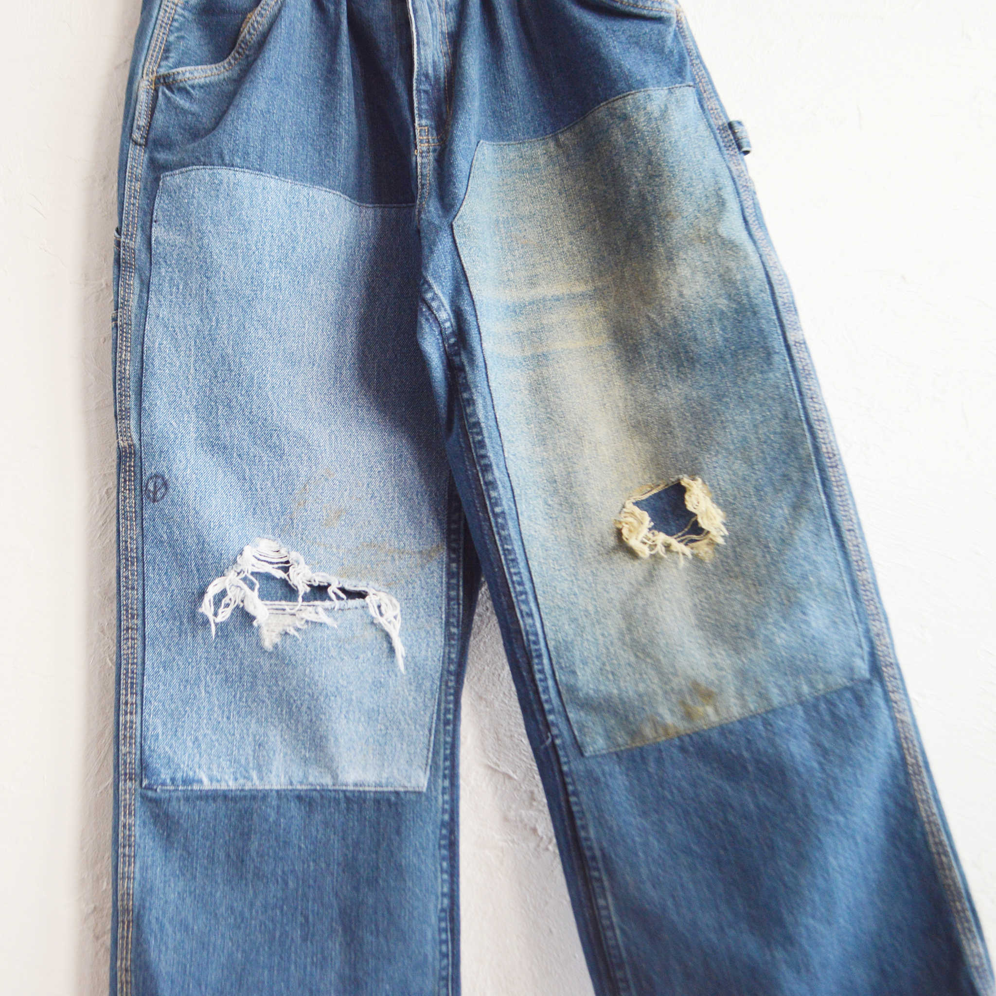 SUNNY SIDE UP サニーサイドアップ / RE PAINTER PANTS リメイクペインターパンツ (BLUE ブルー)