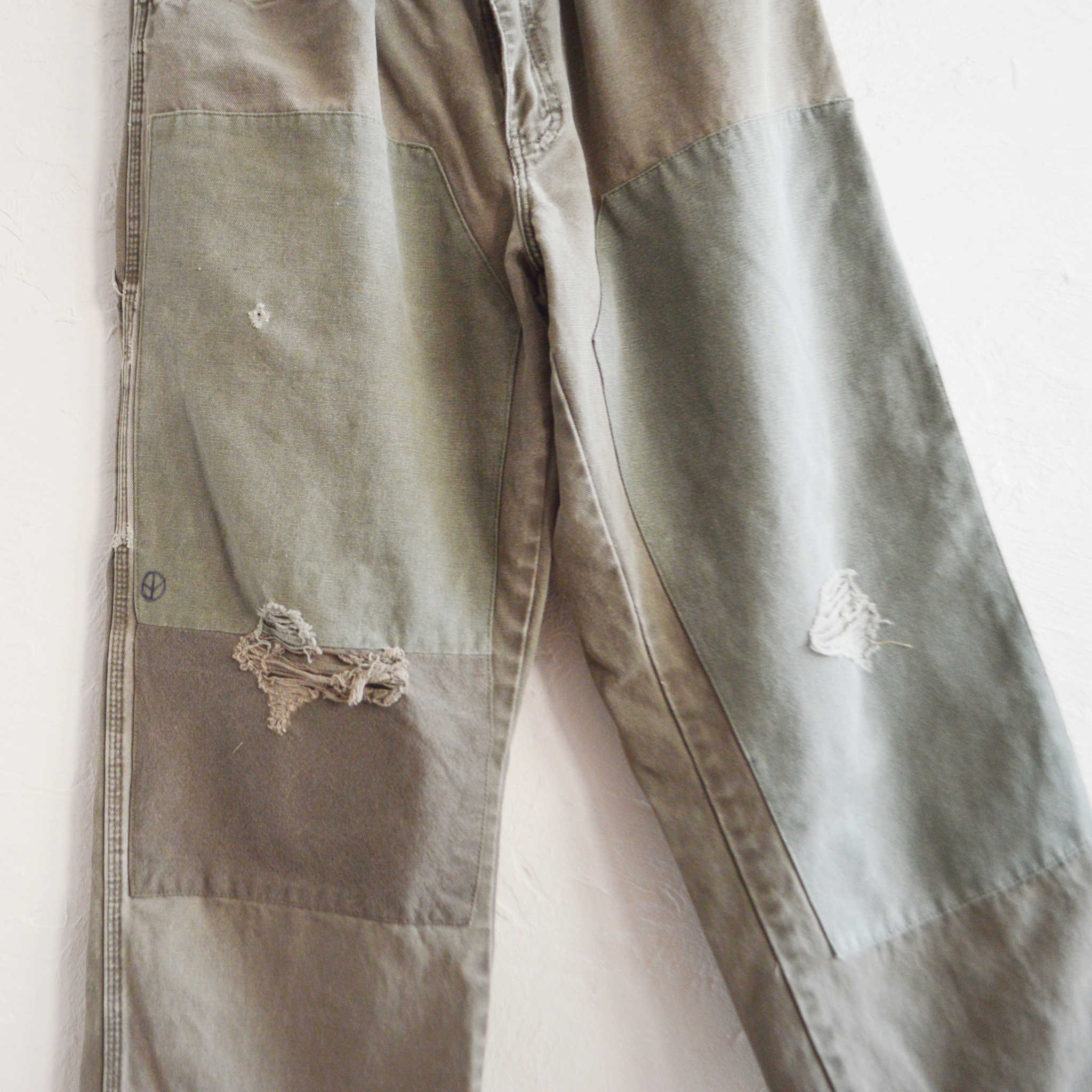 SUNNY SIDE UP サニーサイドアップ / RE PAINTER PANTS リメイクペインターパンツ (OLIVE オリーブ)