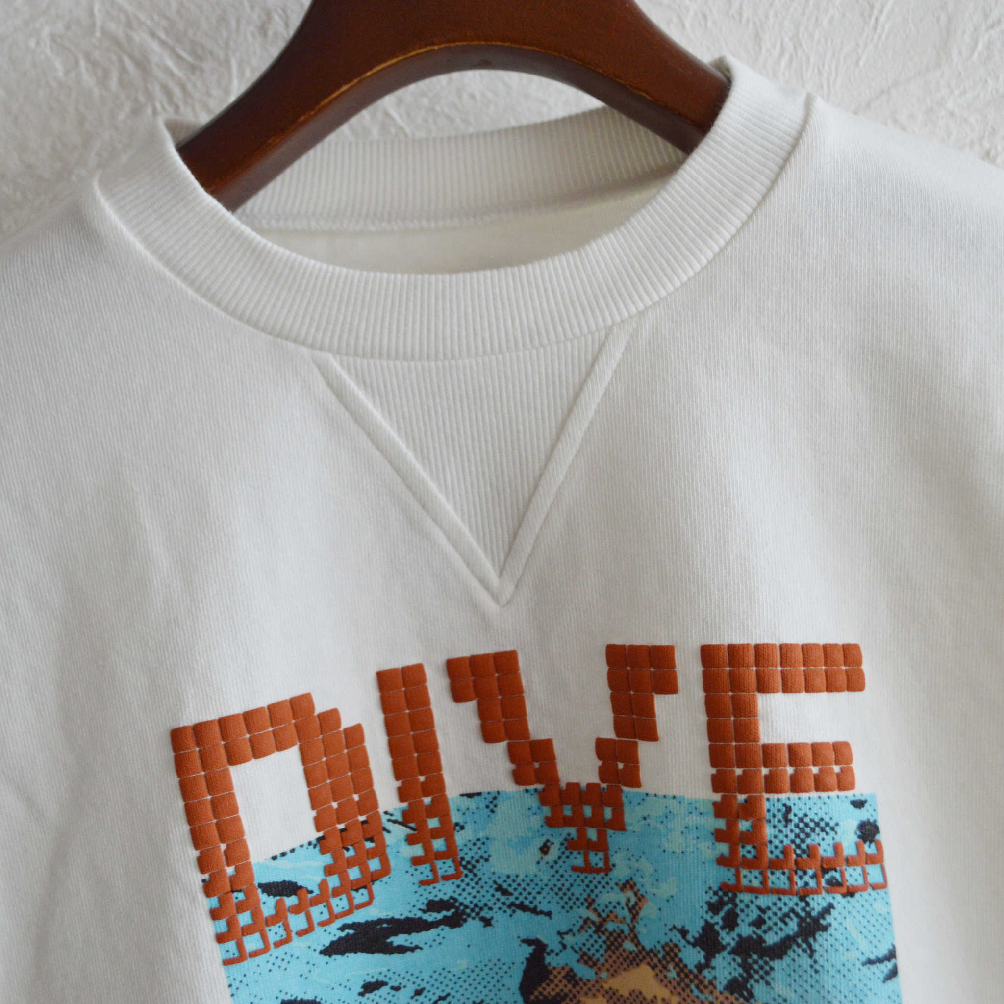 modemdesign モデムデザイン / DIVE Dog Sweat ダイブドックスウェット (WHITE ホワイト)