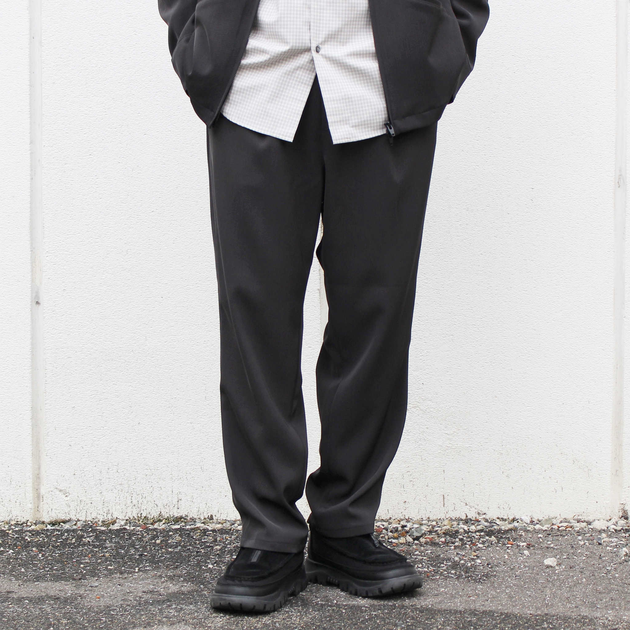 LAMOND ラモンド / TWILL TWIST PANTS ツイルツイストパンツ (FADE BLACK フェードブラック)