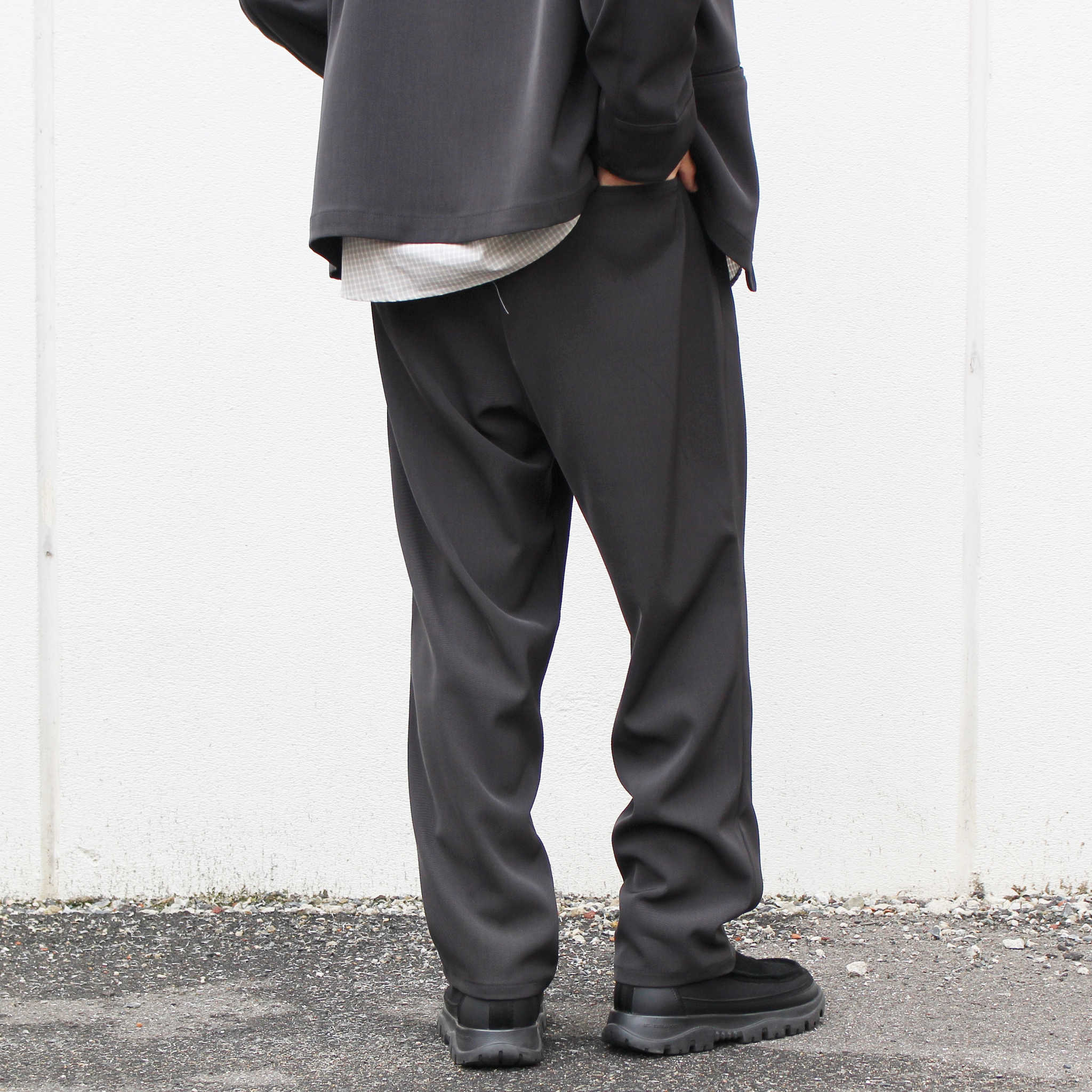 LAMOND ラモンド / TWILL TWIST PANTS ツイルツイストパンツ (FADE BLACK フェードブラック)