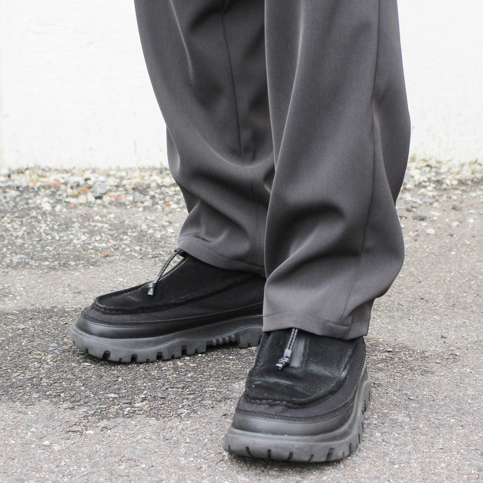 LAMOND ラモンド / TWILL TWIST PANTS ツイルツイストパンツ (FADE BLACK フェードブラック)