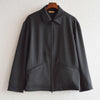 LAMOND ラモンド / TWILL TWIST SHORT JACKET ツイルツイストショートジャケット (FADE BLACK フェードブラック)