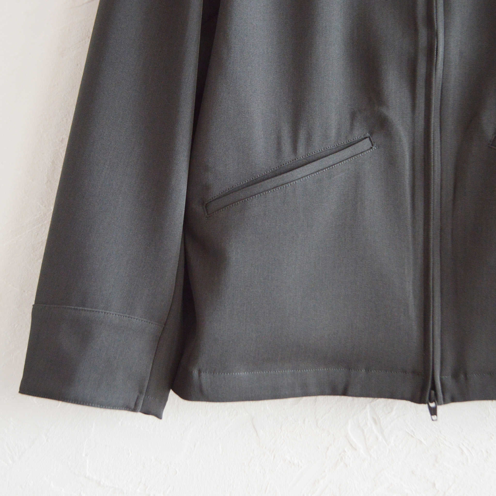 LAMOND ラモンド / TWILL TWIST SHORT JACKET ツイルツイストショートジャケット (FADE BLACK フェードブラック)