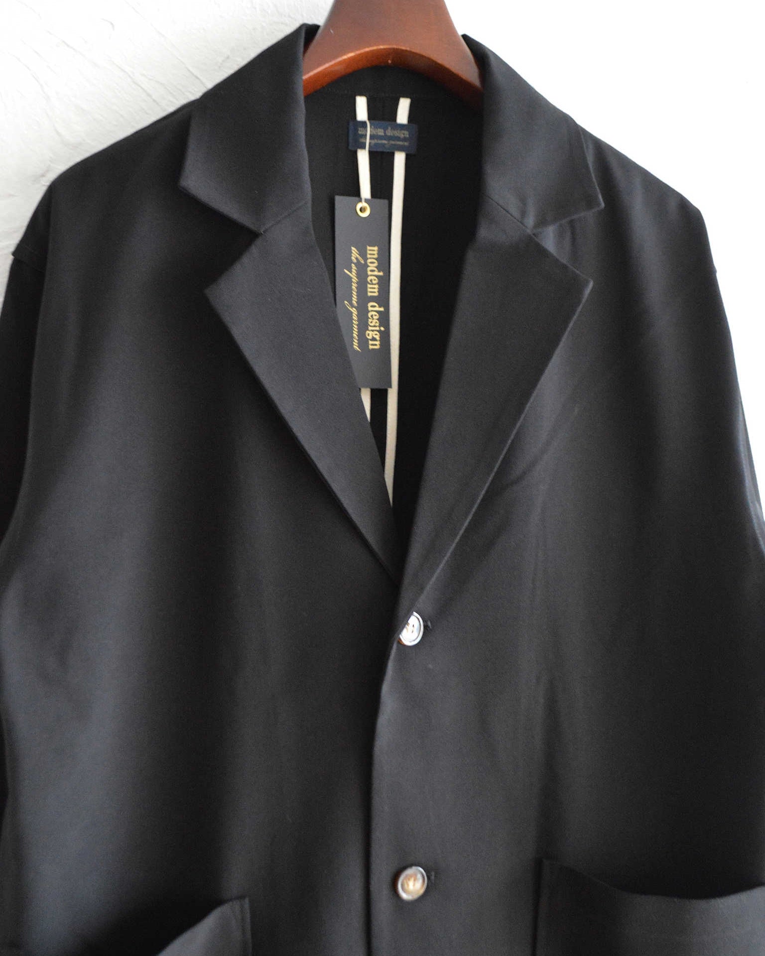 modemdesign モデムデザイン / P/R Tailored Jacket&Easy Trousers  セットアップ　(BLACK ブラック)