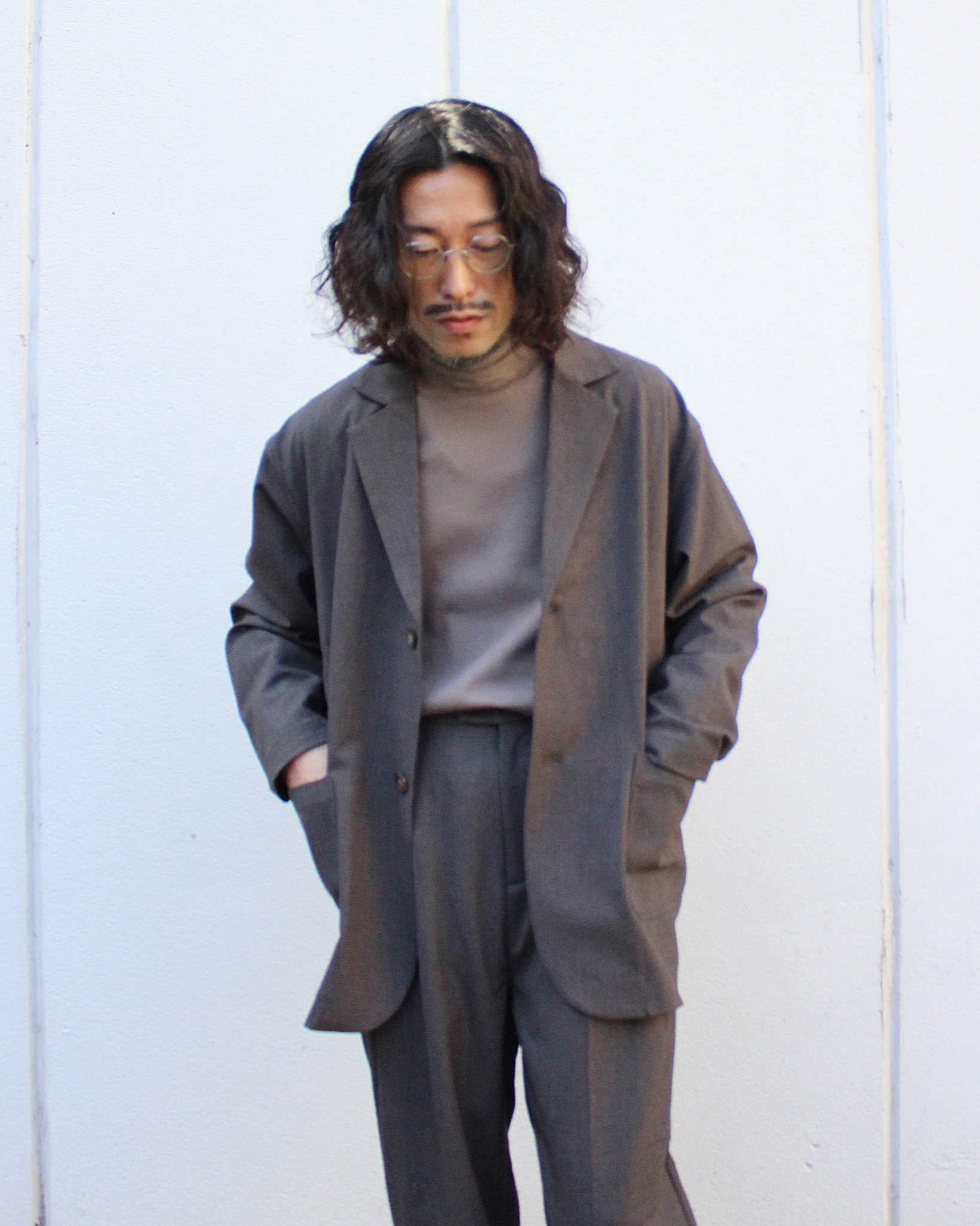 modemdesign モデムデザイン / P/R Tailored Jacket&Easy Trousers  セットアップ　(BROWN ブラウン)