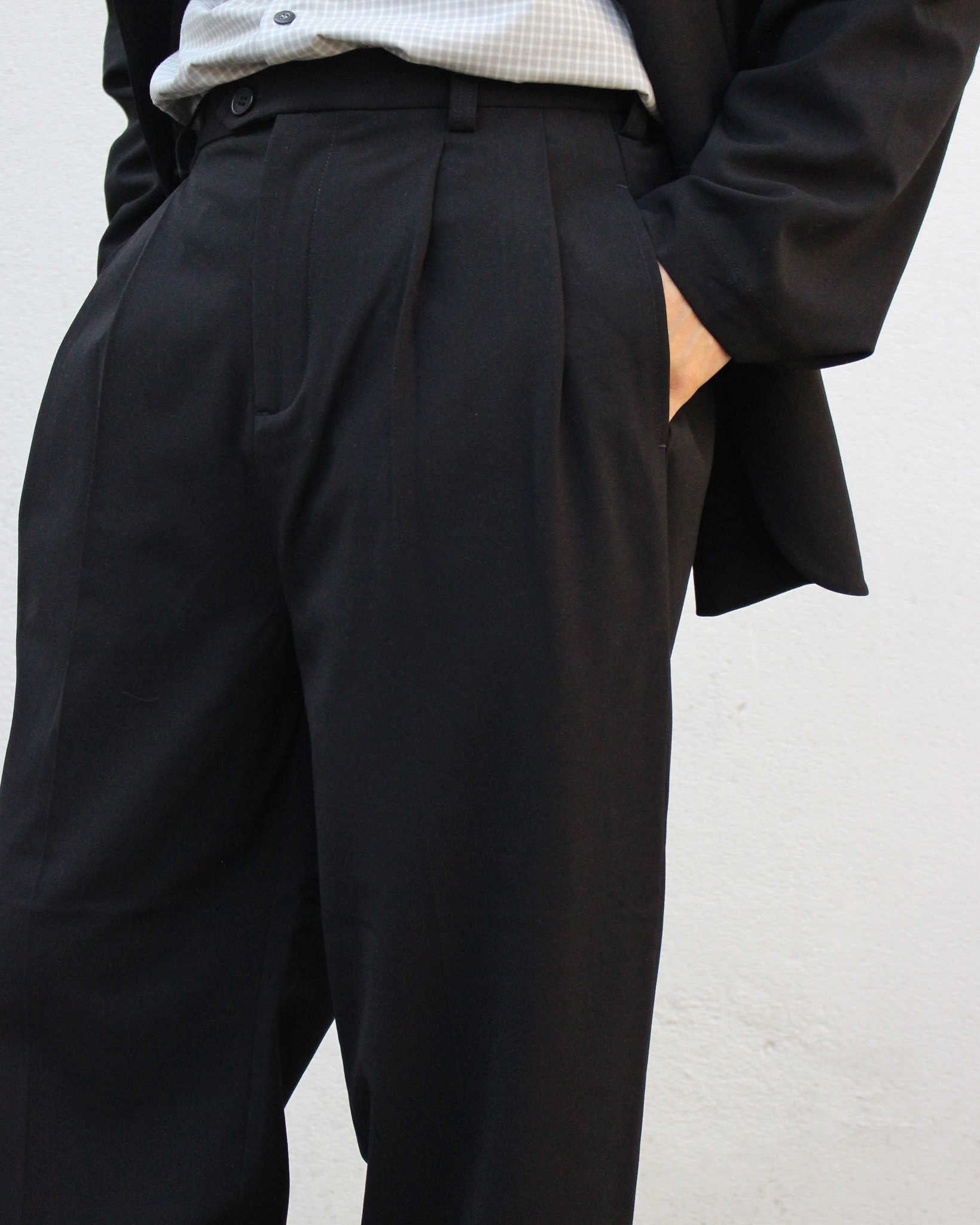 modemdesign モデムデザイン / P/R Tailored Jacket&Easy Trousers  セットアップ　(BLACK ブラック)