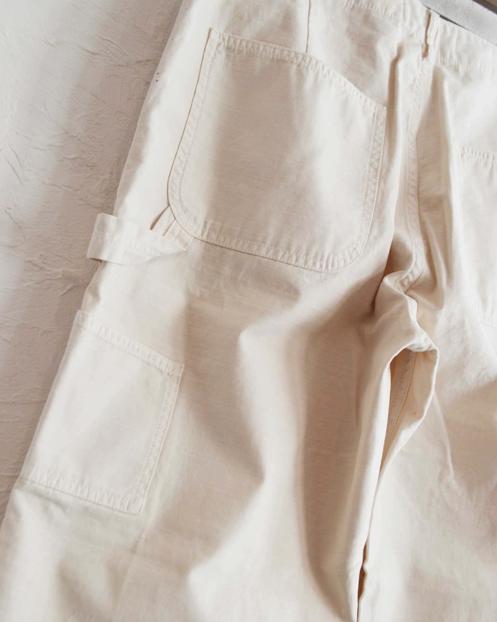 melple メイプル / Carpentar Pants Painted カーペンターパンツ (OFF WHITE オフホワイト)