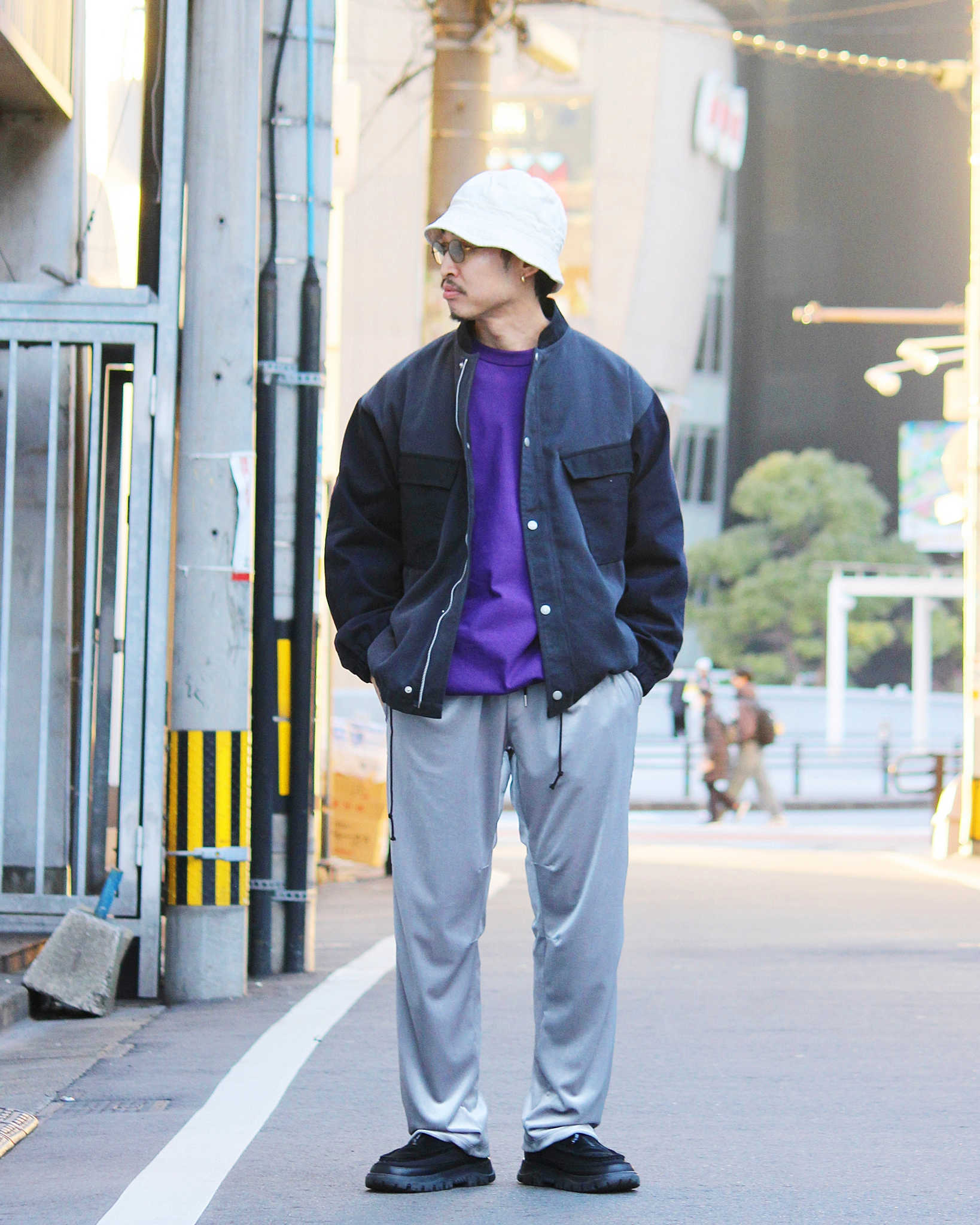 melple メイプル / Westwood Truck Pants ウエストウッドトラックパンツ (GRAY グレー)