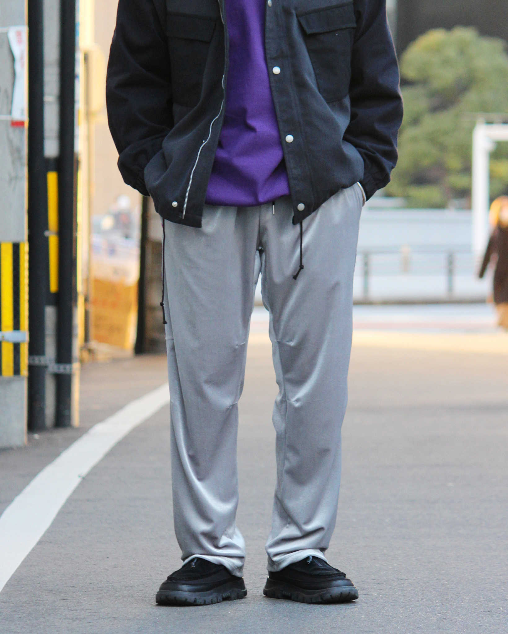 melple メイプル / Westwood Truck Pants ウエストウッドトラックパンツ (GRAY グレー)