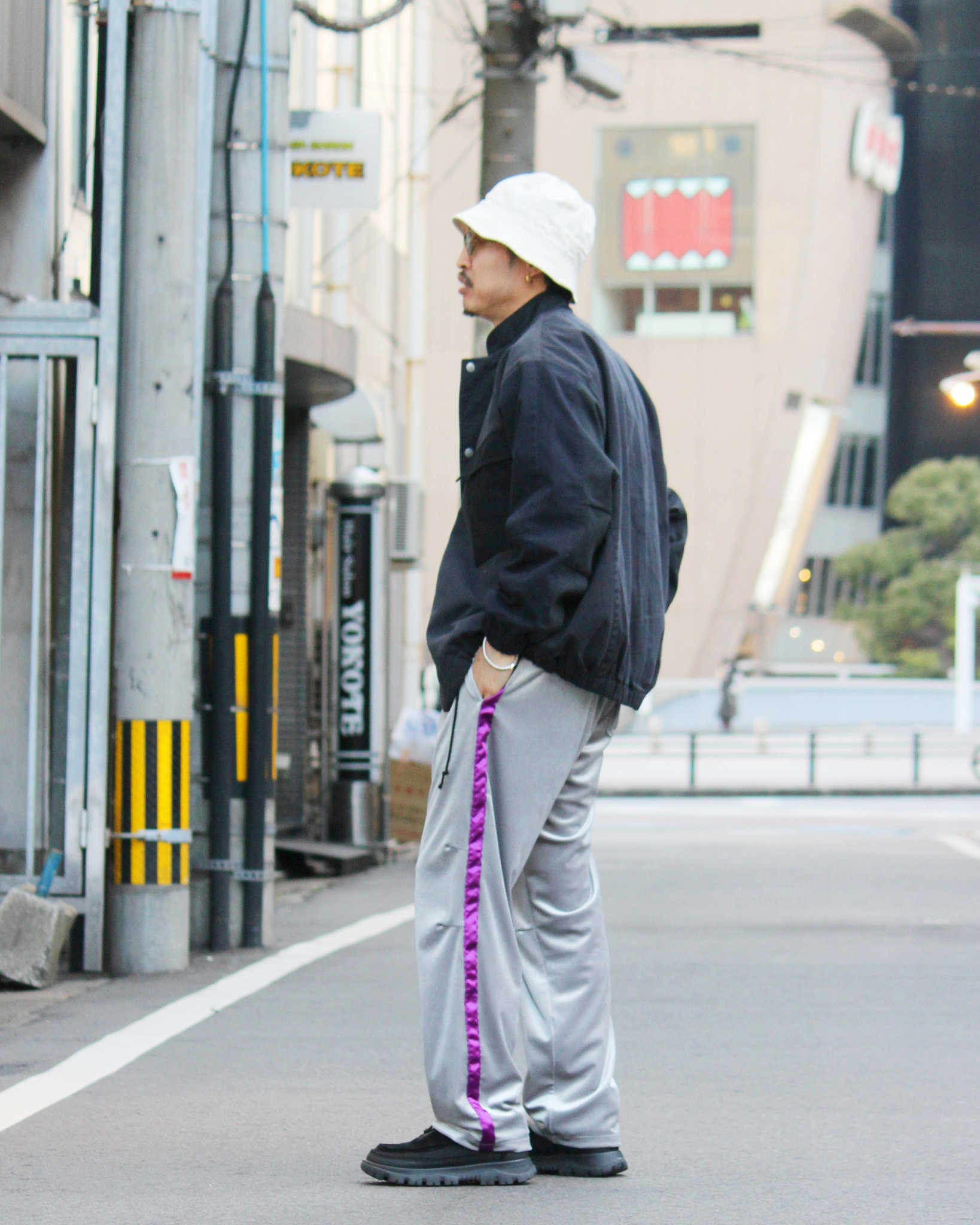 melple メイプル / Westwood Truck Pants ウエストウッドトラックパンツ (GRAY グレー)