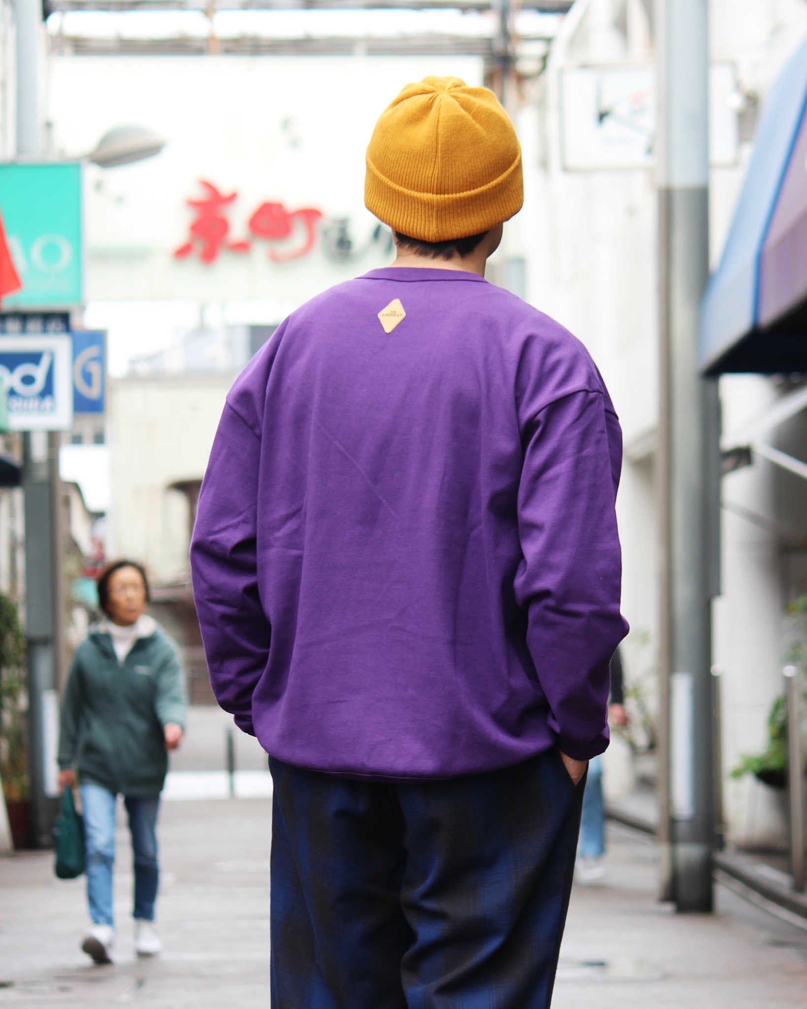 melple メイプル / The American Ringer L/S リンガーロングスリーブティー (PURPLE パープル)