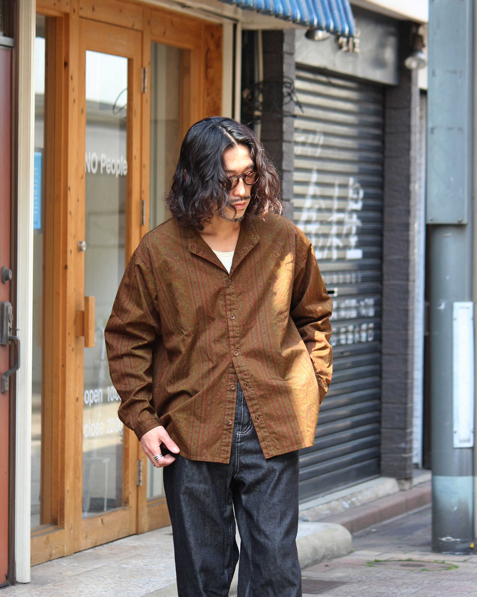 Nasngwam. ナスングワム / ARTISAN SHIRTS JACKET アルチザンシャツジャケット (BROWN ブラウン)