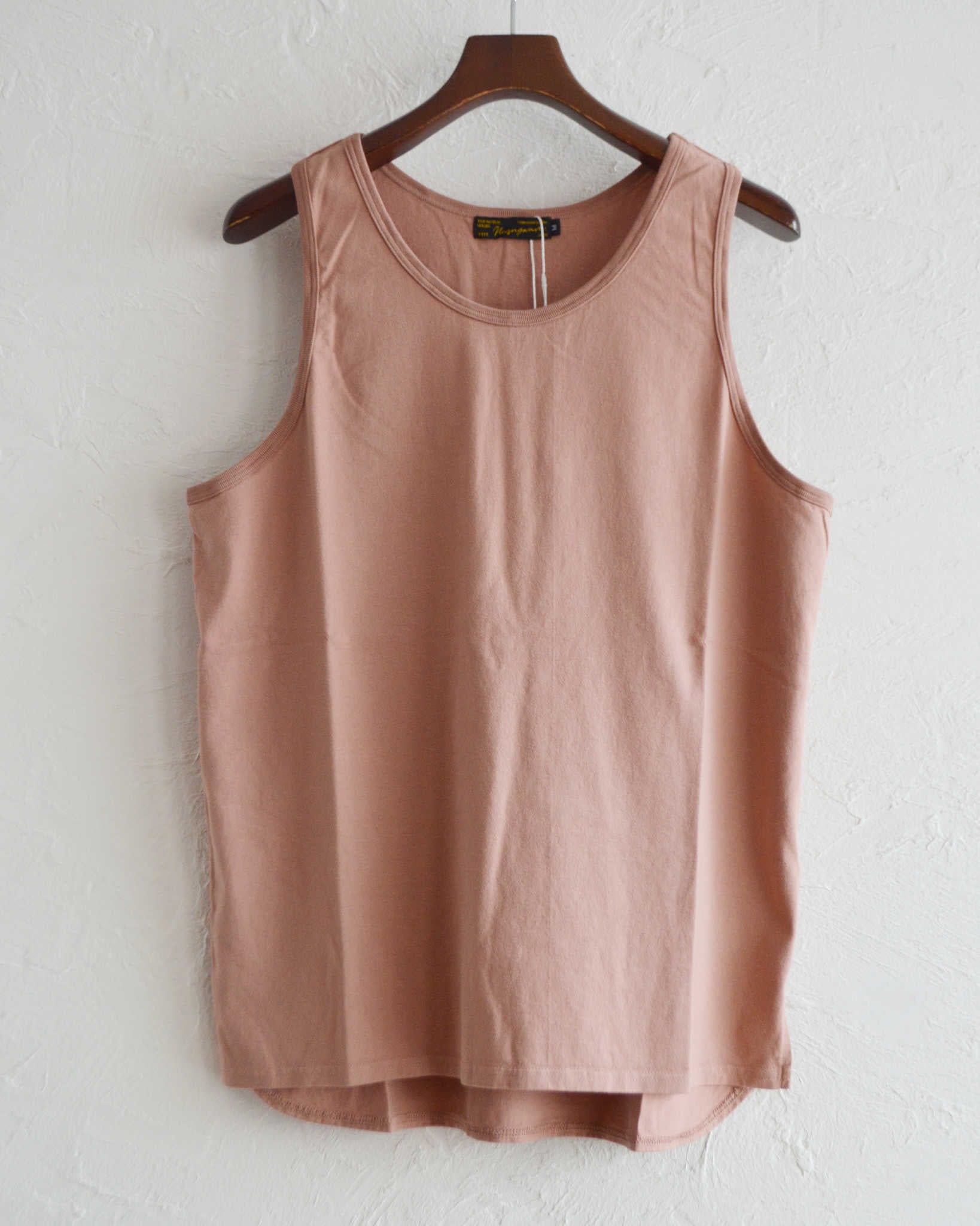 Nasngwam. ナスングワム / ESSENTIAL TANKTOP エッセンシャルタンクトップ (SMOKE PINK スモークピンク)