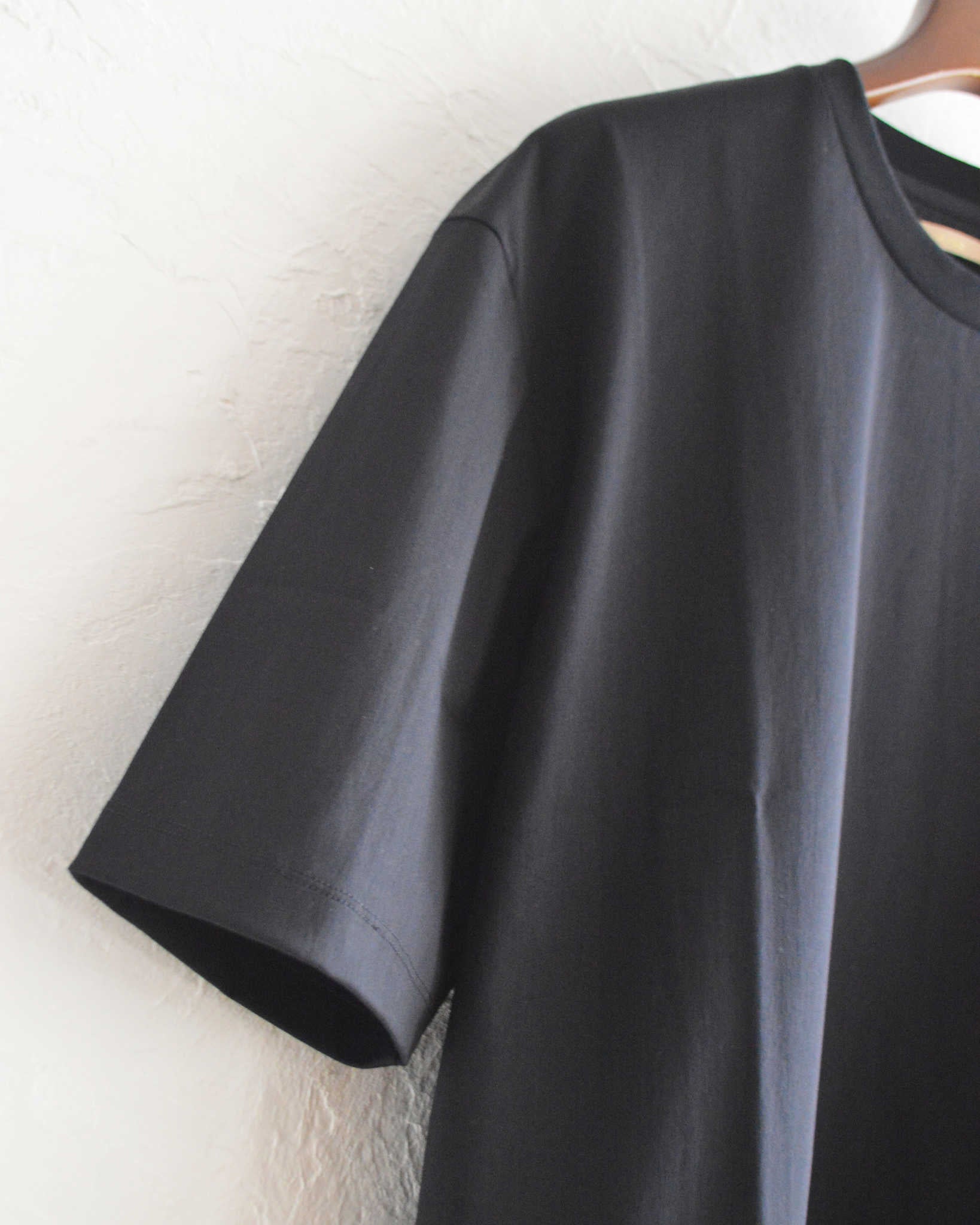 LAMOND ラモンド /  TRICOT TEE トリコットティー (NAVY BLACK ネイビーブラック)