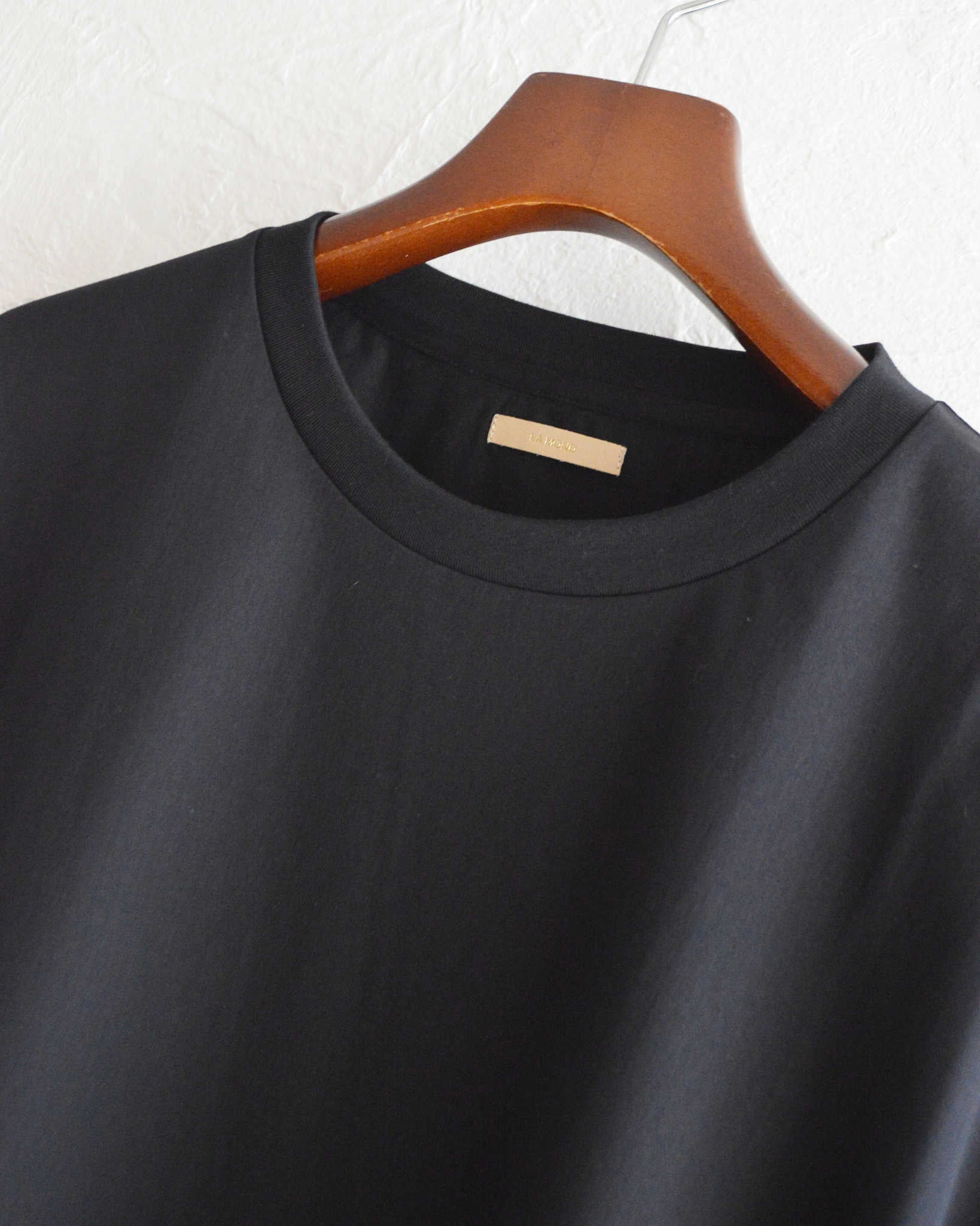 LAMOND ラモンド /  TRICOT TEE トリコットティー (NAVY BLACK ネイビーブラック)