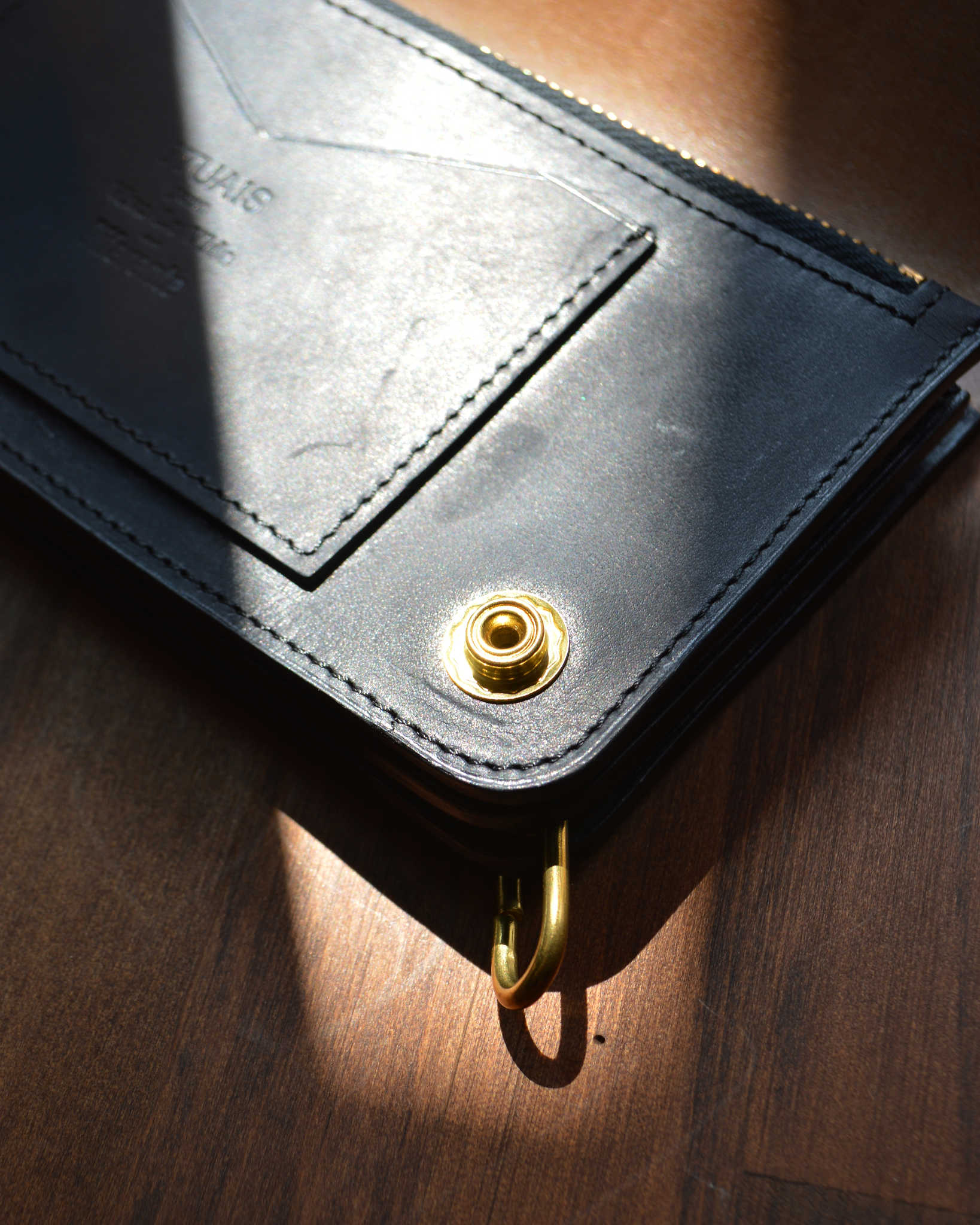 ITUAIS イトゥアイス / CAVARO TRUCKER WALLET カバーロトラッカーウォレット (MARYAM HORSE BUTT マリヤムホースバット BLACK ブラック)