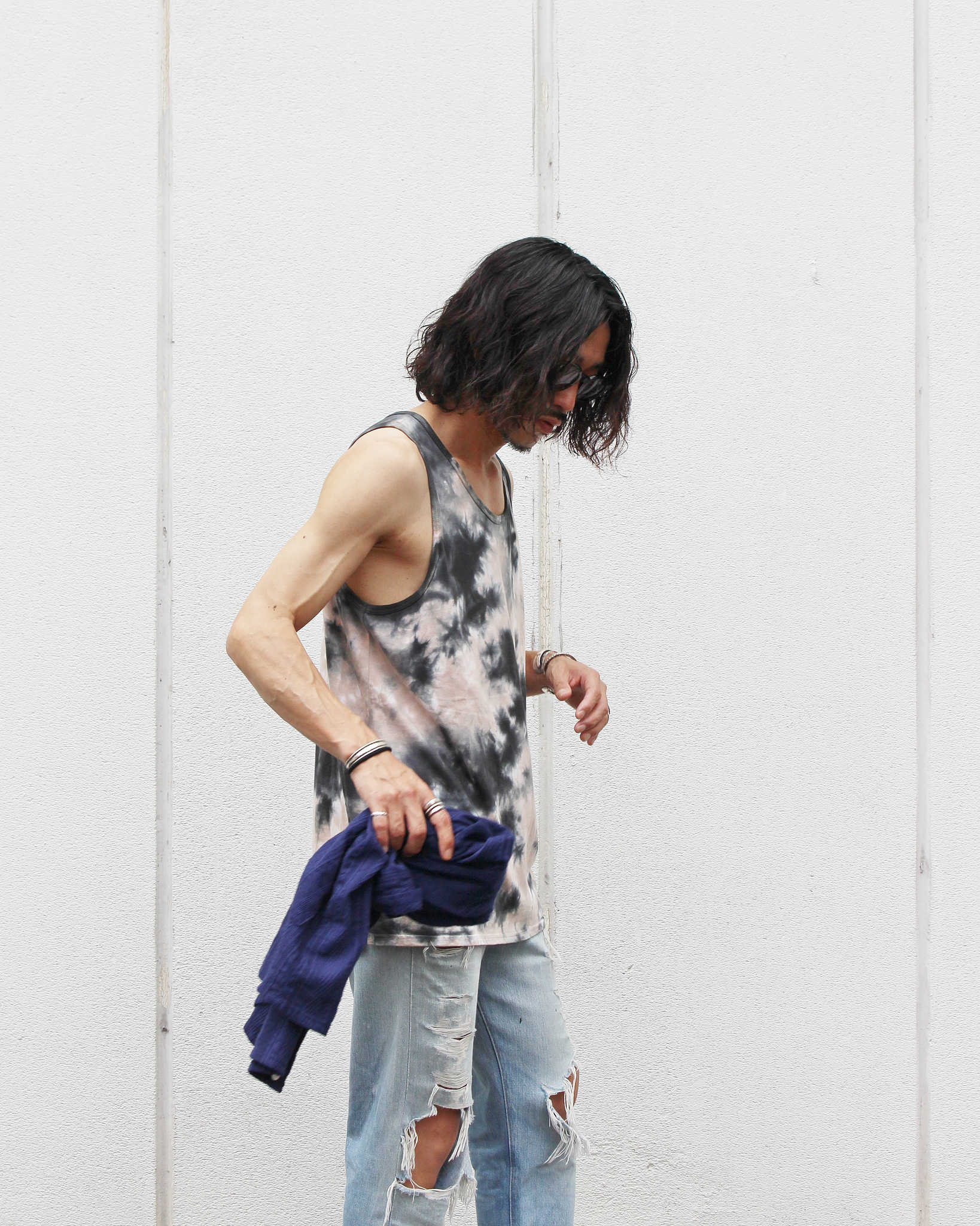 Nasngwam. × JAVARA×LEATHER TRAMP ナスングワム ジャバラ レザートランプ  / ESSENTIAL TANKTOP エッセンシャルタンクトップ(DESERT デザート)