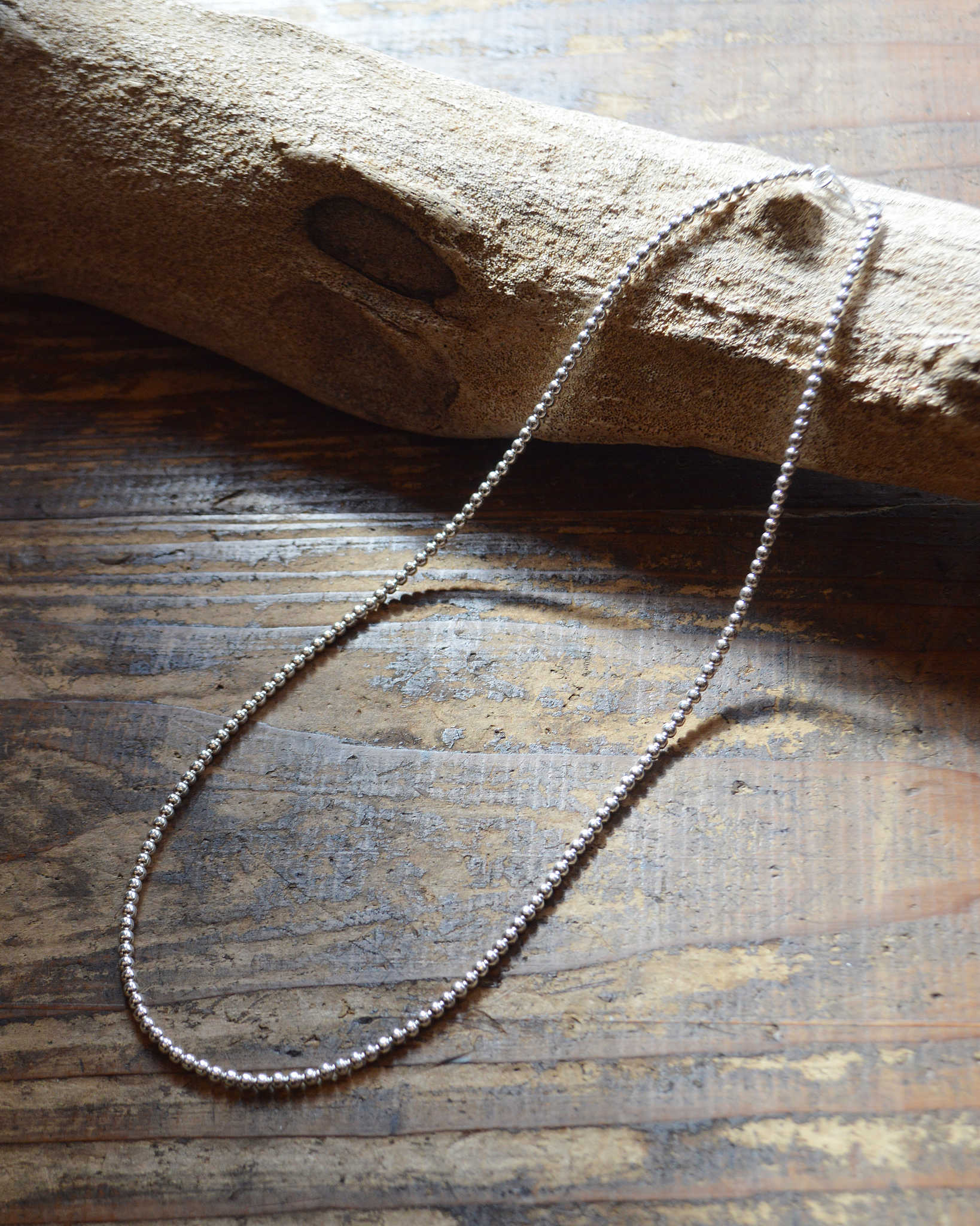 Indian jewelry インディアンジュエリー / Navajo Pearl Necklace ナバホパールネックレス TERESA BELONE (3mm 50cm)