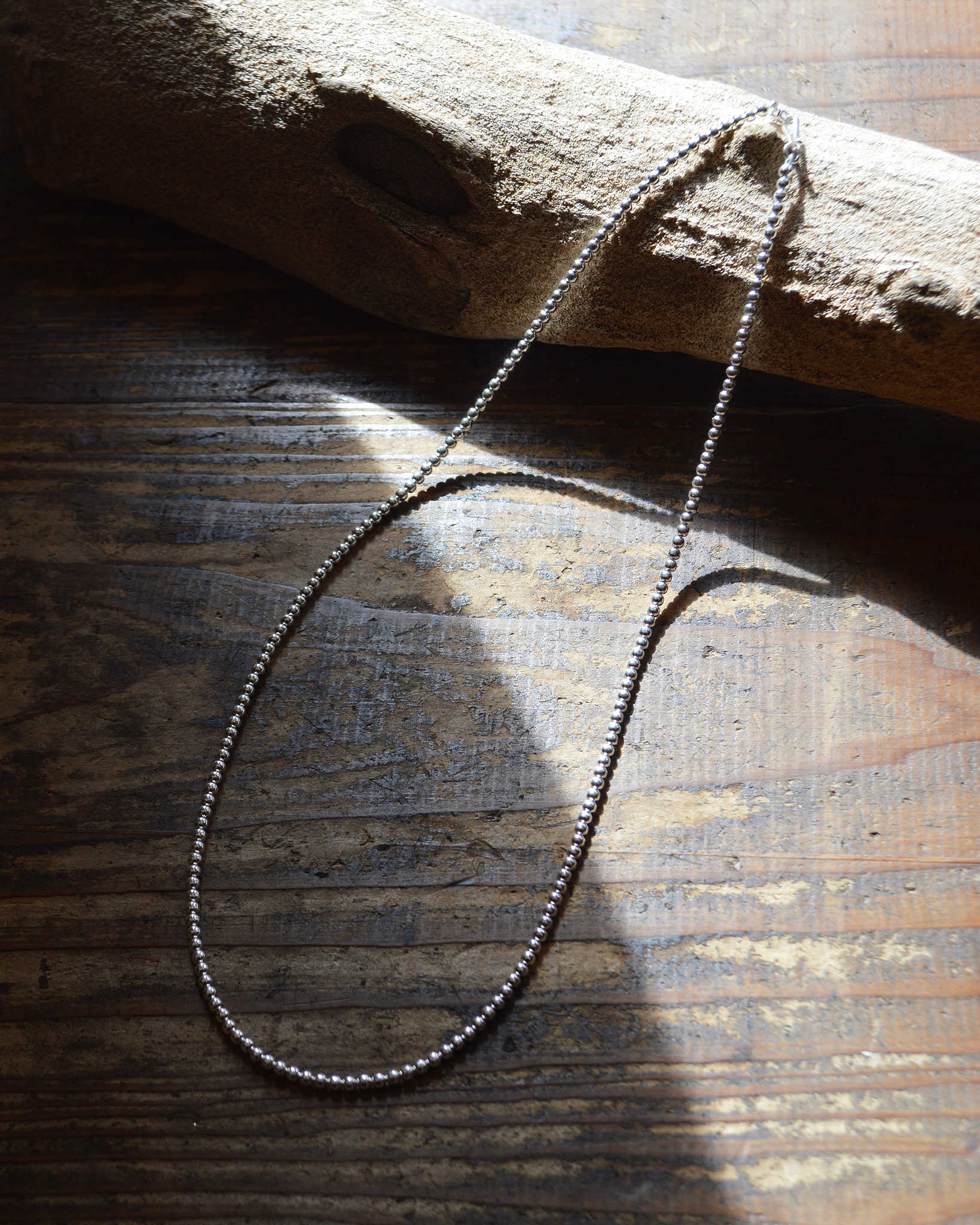 Indian jewelry インディアンジュエリー / Navajo Pearl Necklace ナバホパールネックレス TERESA BELONE (3mm 55cm)