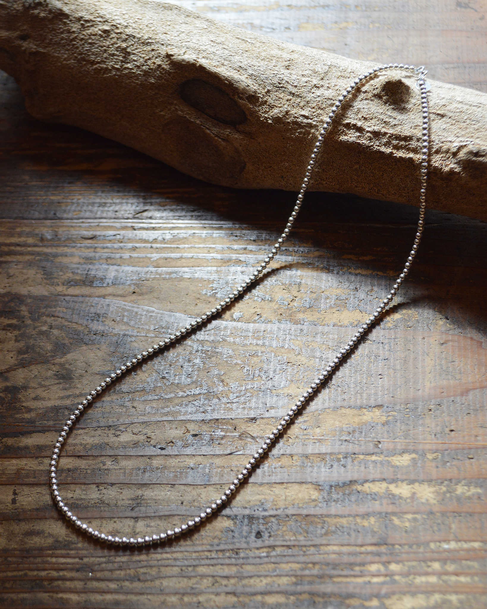Indian jewelry インディアンジュエリー / Navajo Pearl Necklace ナバホパールネックレス TERESA BELONE (3mm 60cm)