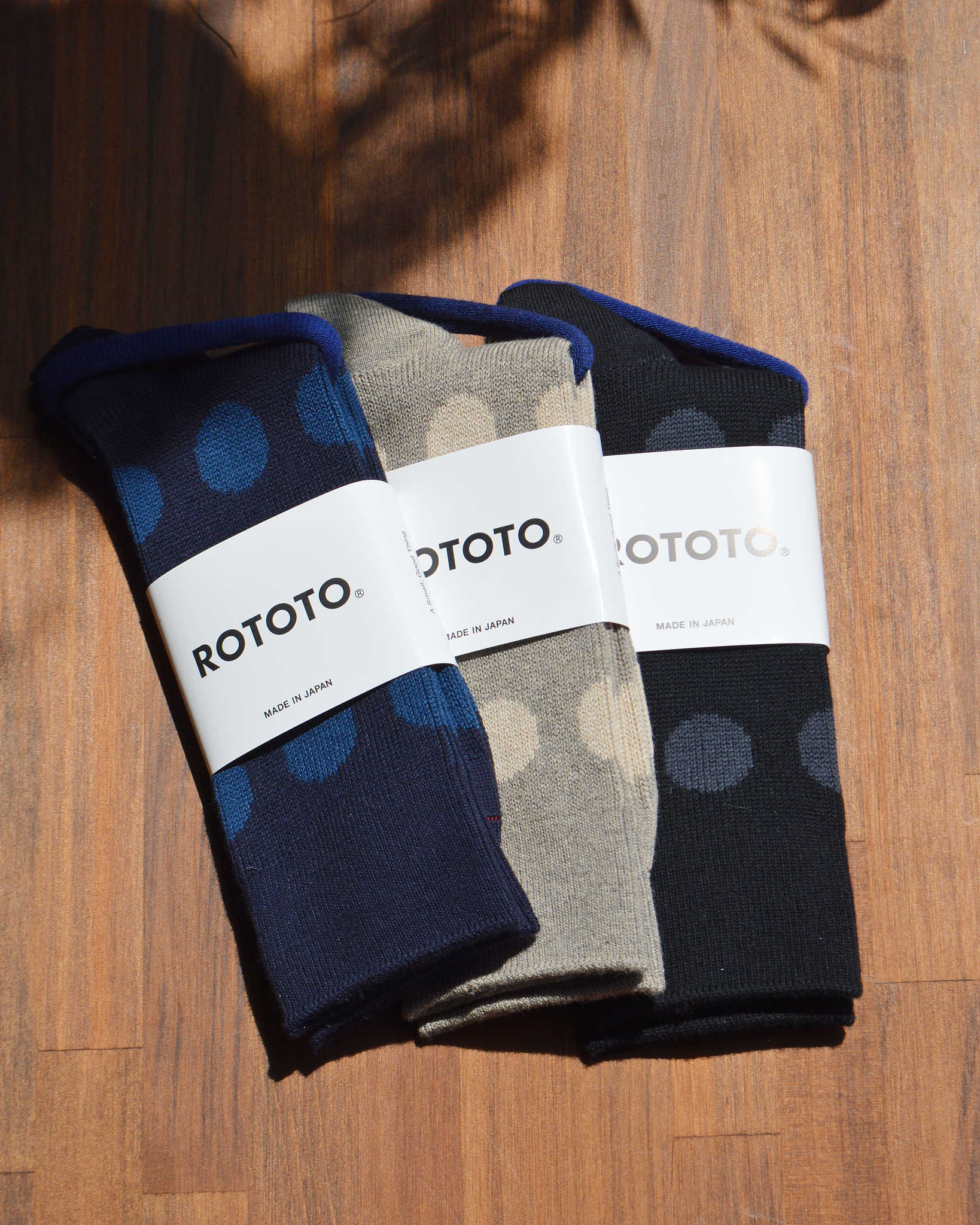 ROTOTO ロトト / PORTHOLE DOT SOCKS ポートホール ドット ソックス