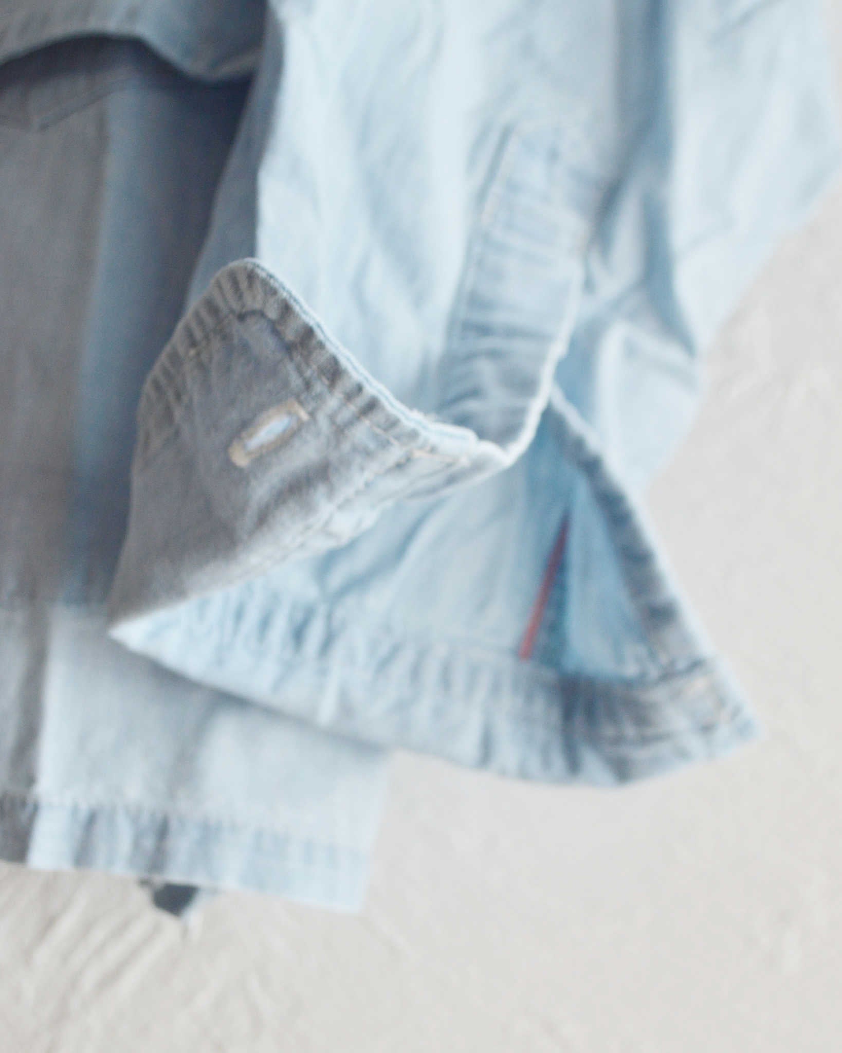 IMPRESTORE インプレストア / Portman-LS ポートマン | Open collar shirt オープンカラーシャツ (5ozchambray Vintage wash ヴィンテージウォッシュ)　
