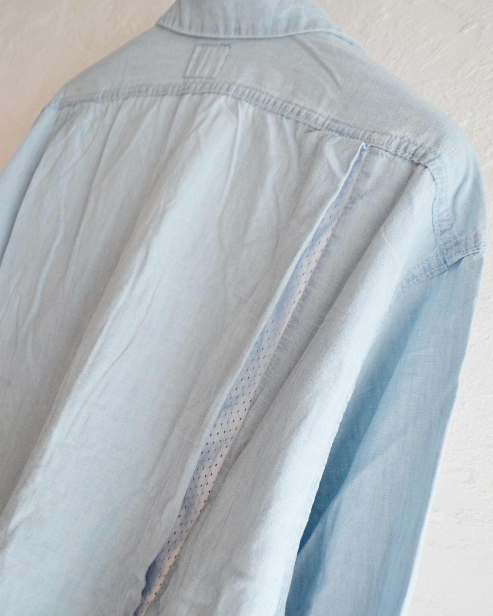 IMPRESTORE インプレストア / Portman-LS ポートマン | Open collar shirt オープンカラーシャツ (5ozchambray Vintage wash ヴィンテージウォッシュ)　