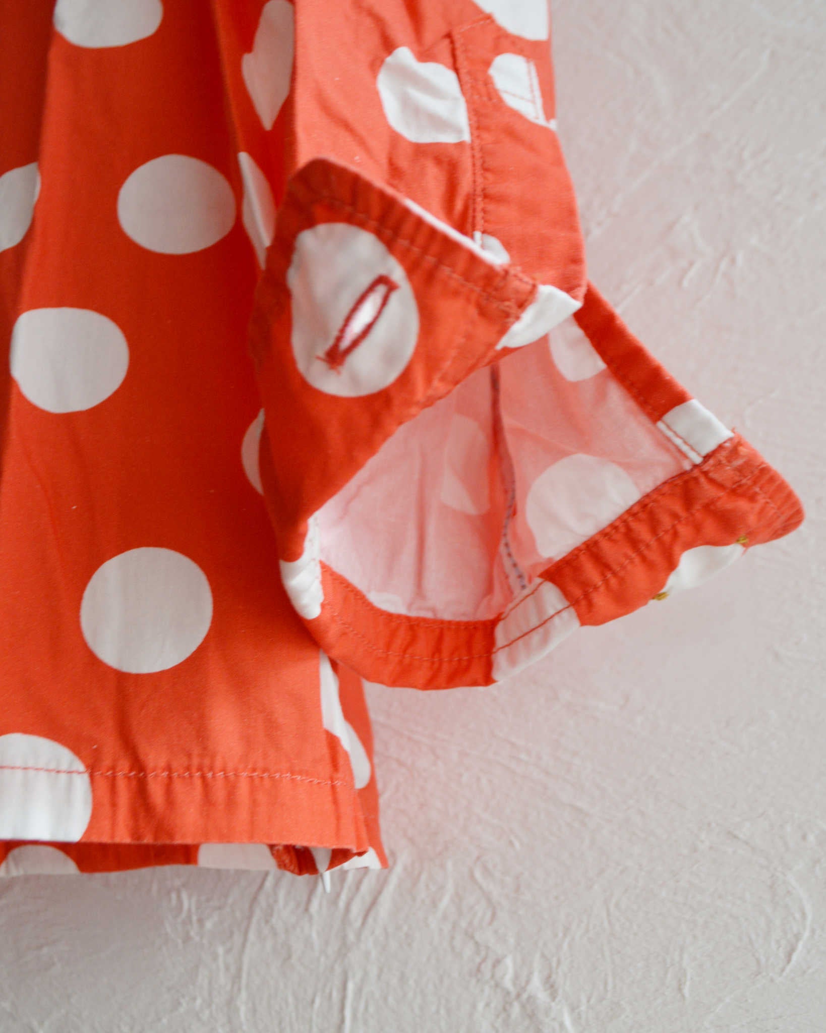 IMPRESTORE インプレストア / Herb ハーブ | Polka dot open collar shirt ポルカドットオープンカラーシャツ (RED レッド)