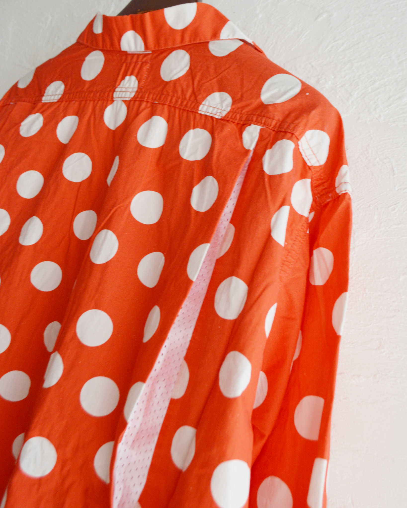 IMPRESTORE インプレストア / Herb ハーブ | Polka dot open collar shirt ポルカドットオープンカラーシャツ (RED レッド)